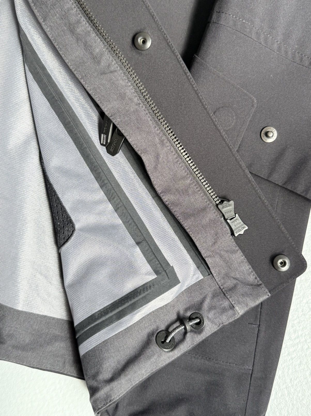 Ermenegildo Zegna Zegna 3 Layer Soft Shell Jacket Windproof Water Resistant Size US XL / EU 56 / 4 - 8 Thumbnail