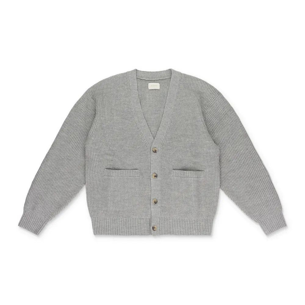 Aime Leon Dore o1mle0925 Waffle Knit Cardigan in Gray Size US S / EU 44-46 / 1 - 1 Thumbnail