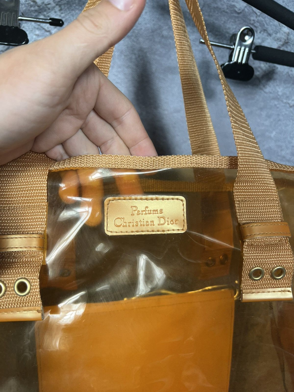 Christian Dior Monsieur Vintage Christian Dior Parfums Transparent Tote Bag Size ONE SIZE - 3 Thumbnail