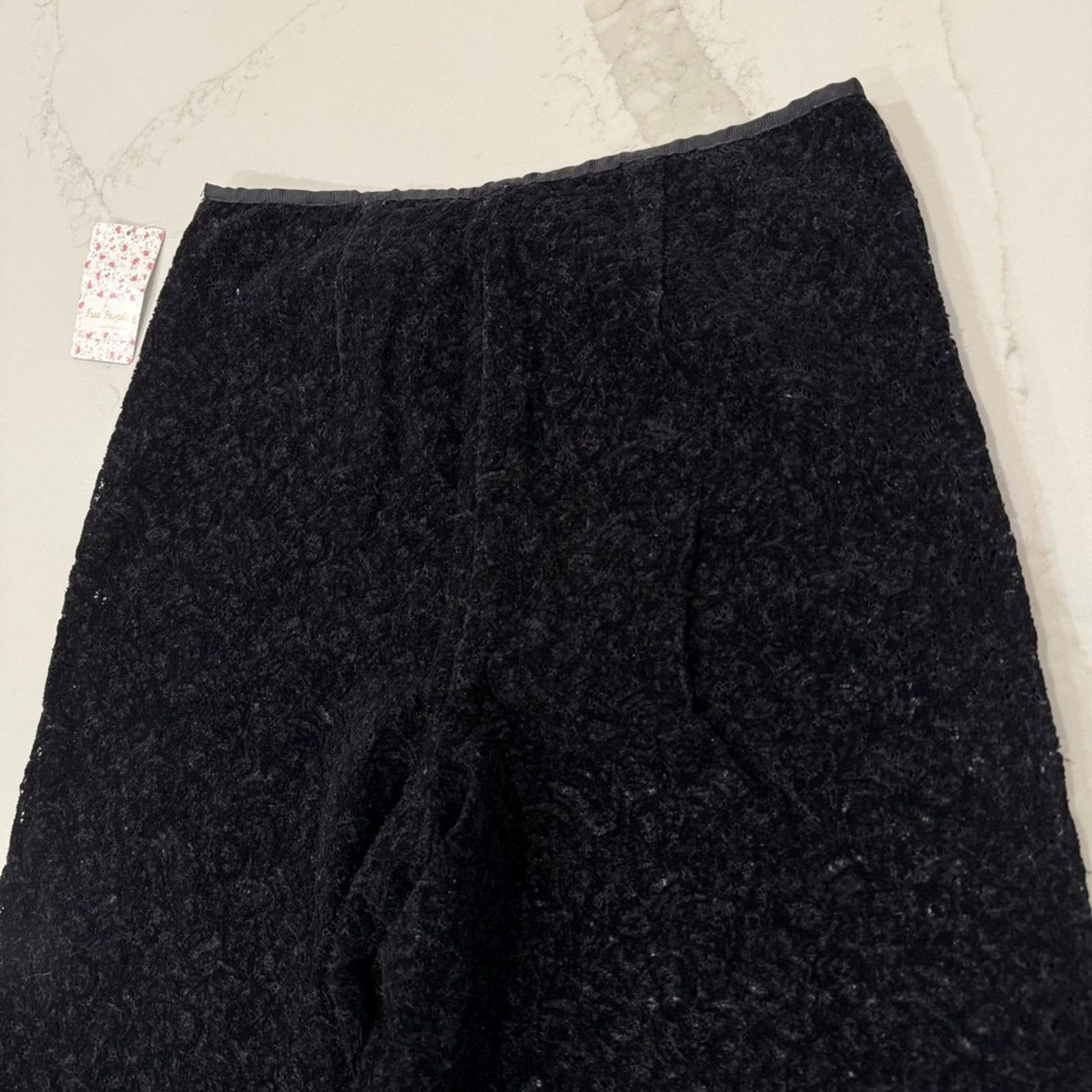 Free People Free People NWT Briana Velvet Lace Wide Leg Pants Womens 6 Size 28" / US 6 / IT 42 - 12 Thumbnail