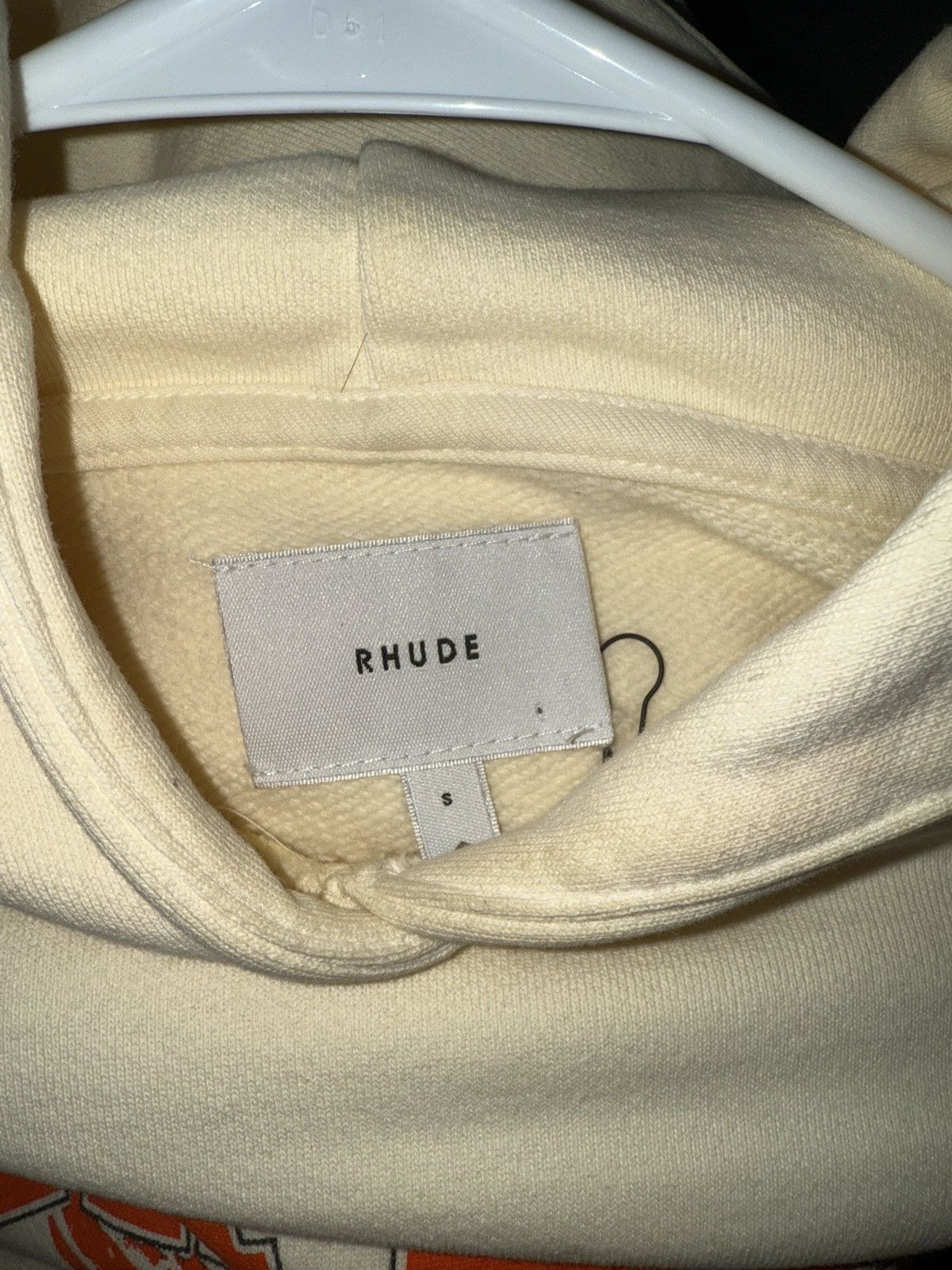 Rhude Rhude Orange and Cream Eagles Hoodie Size US S / EU 44-46 / 1 - 4 Thumbnail