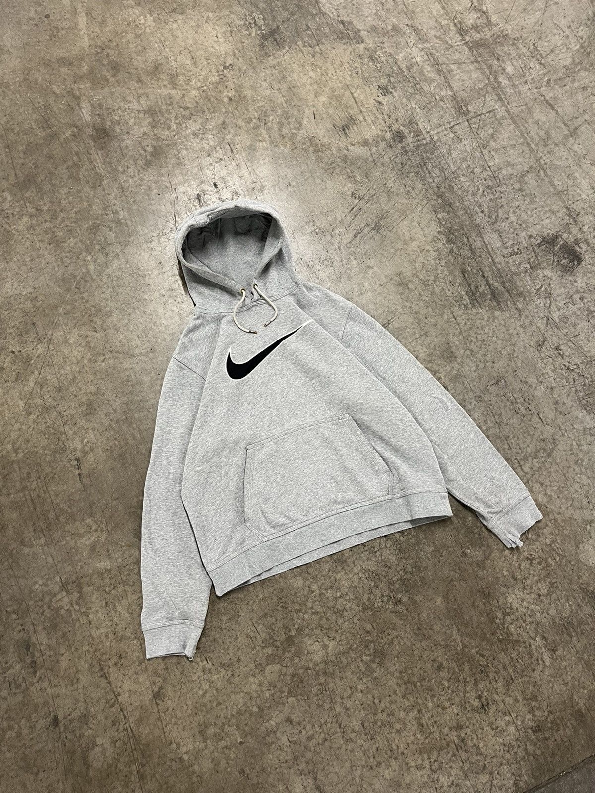 Nike × Vintage Nike y2k big swoosh center swoosh hoodie skater hype rare Size US L / EU 52-54 / 3 - 2 Thumbnail