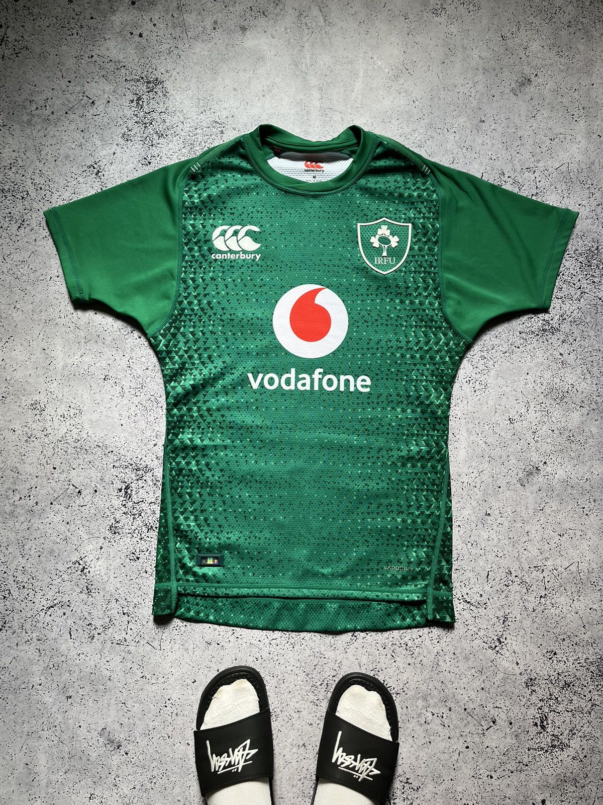 Vodafone 00s CANTERBURY ラガーシャツ WALLABIES