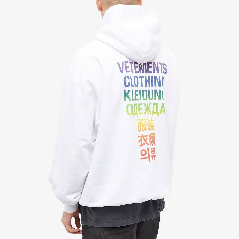 Vetements Vetements Translation Hoodie - White Rainbow Size US XL / EU 56 / 4 - 19 Thumbnail