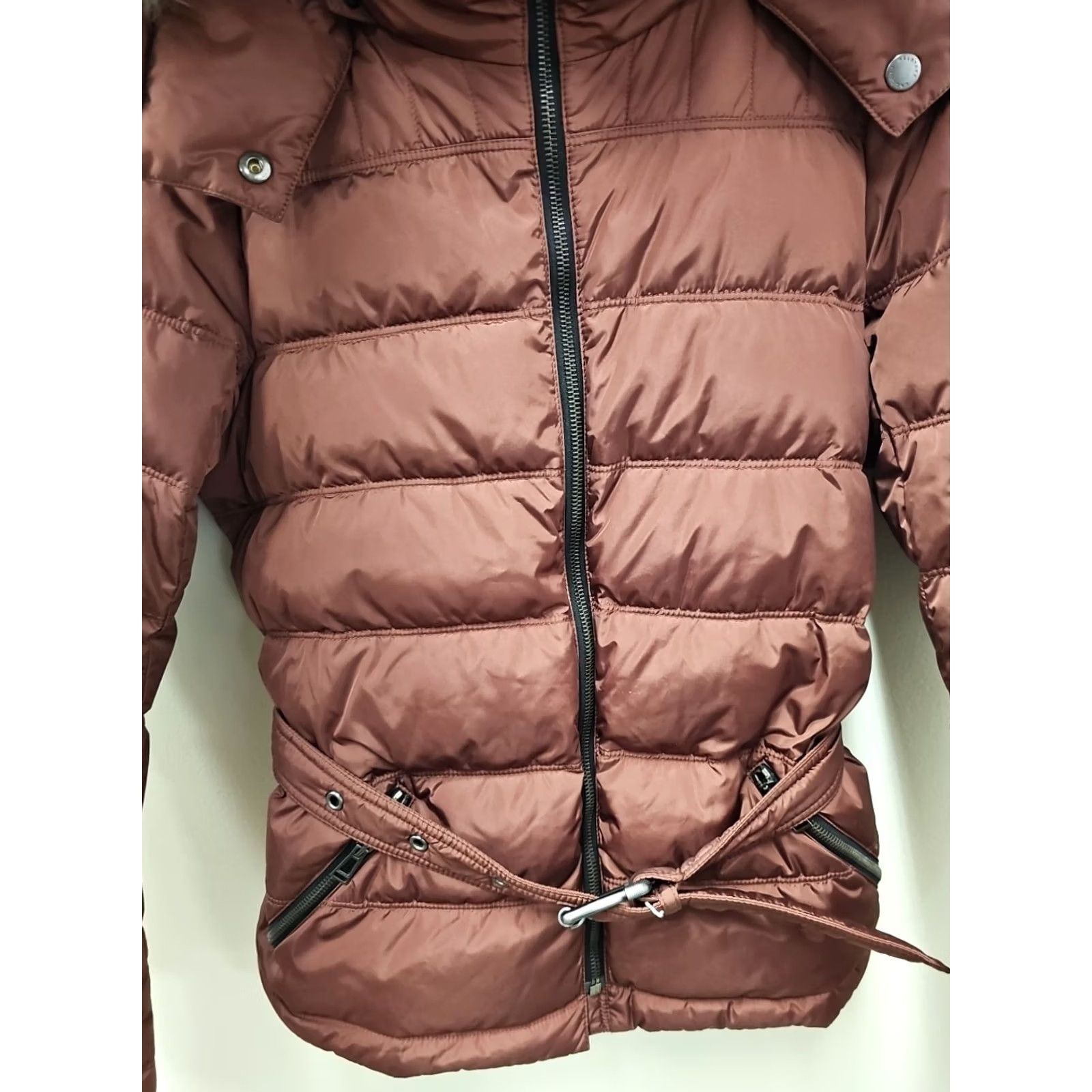 Belstaff Belstaff Sussex One BELTED Down JACKET Cardinal Red Size 40 Women's Jacket Belstaff Sussex 90s Designer Outdoor Belted Puffer XXX Size S / US 4 / IT 40 - 3 Thumbnail