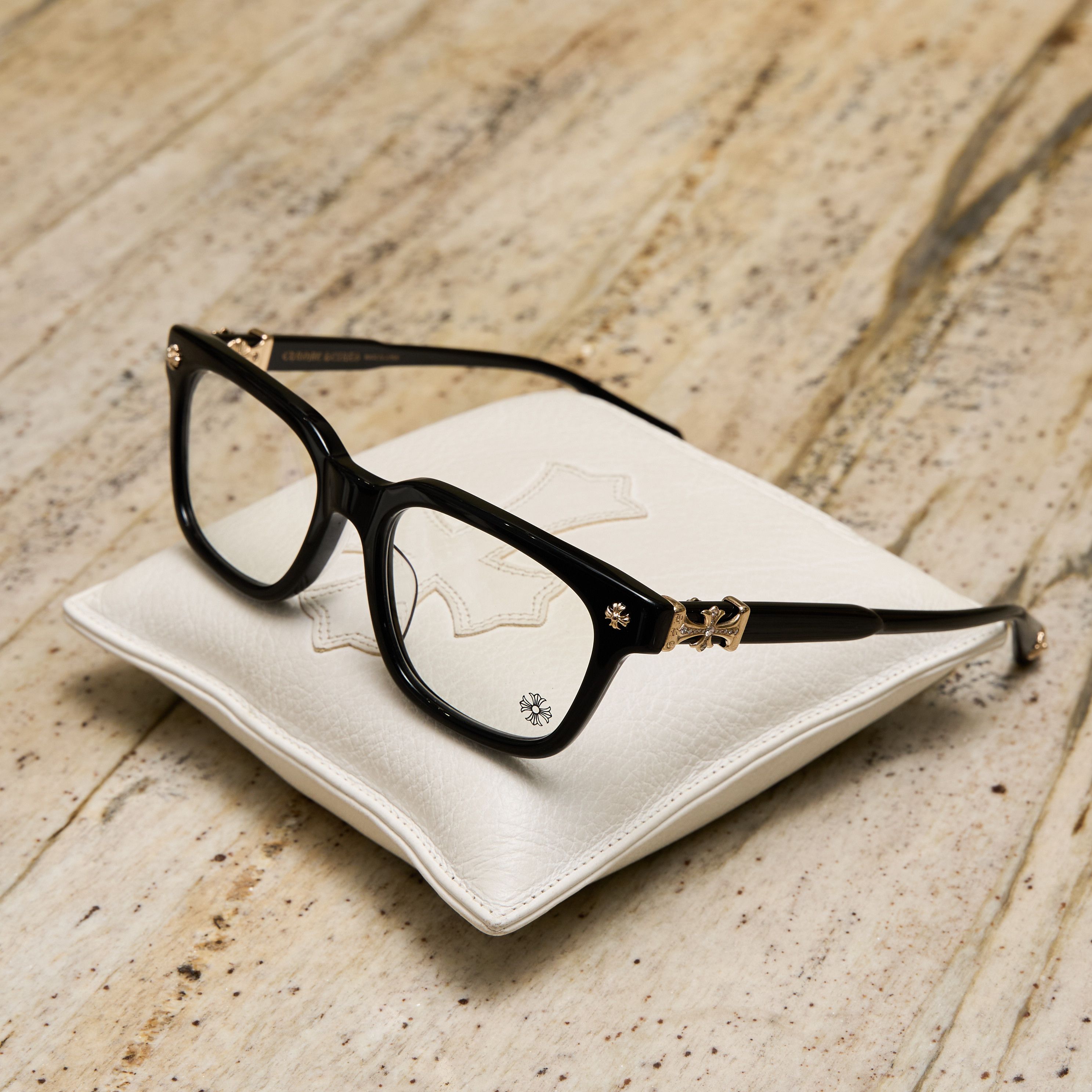 Chrome Hearts CHROME HEARTS COX UCKER BLACK/SILVER GLASSES | Grailed