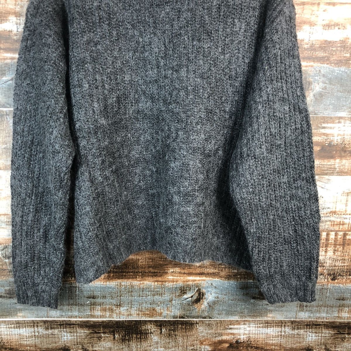 Homespun Knitwear × Uniqlo Uniqlo mohair vintage winter Grey Knitwear #A2367 Size US S / EU 44-46 / 1 - 14 Thumbnail