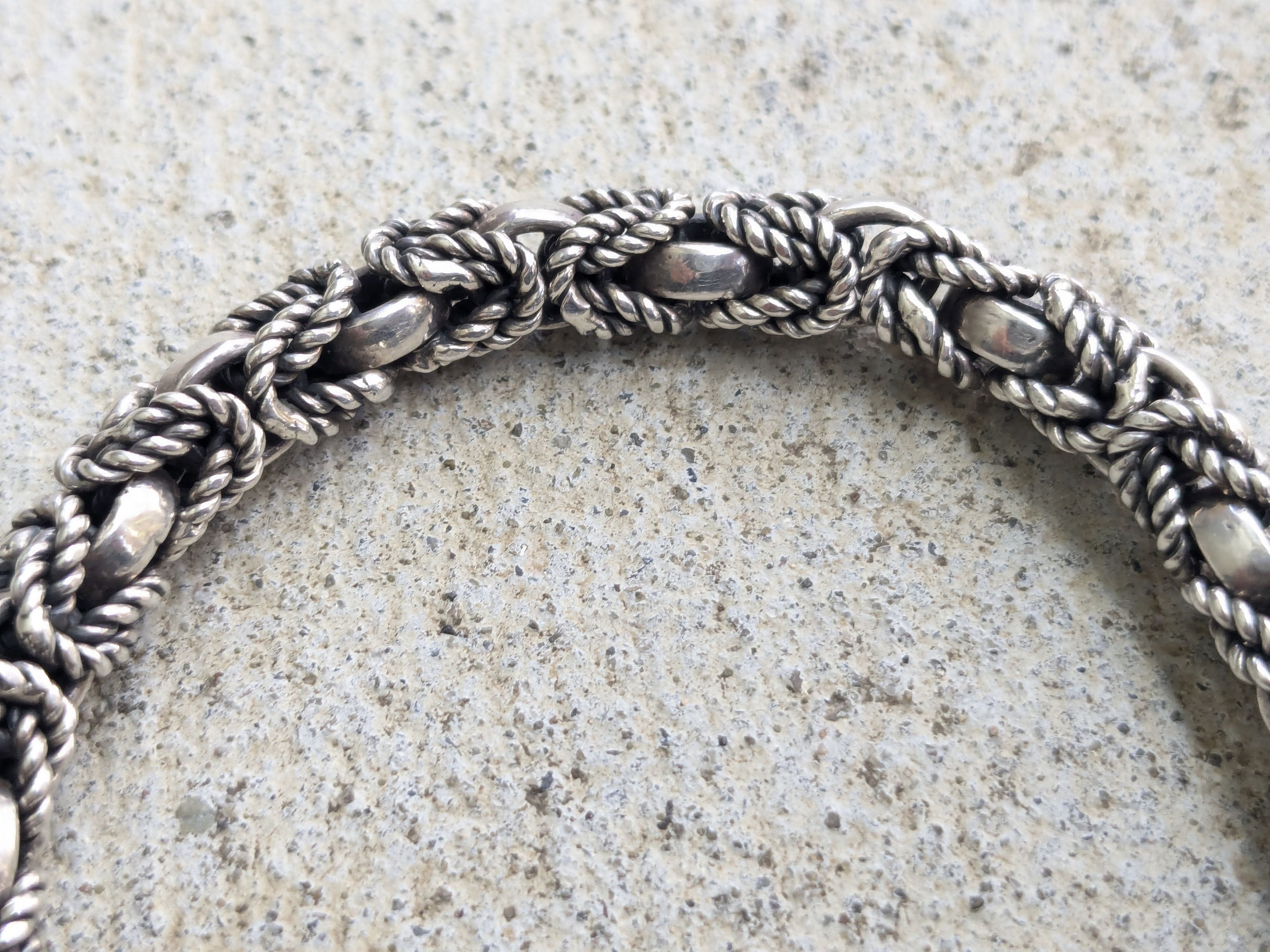 Jewelry Vintage Sterling Silver Bracelet Byzantine 8.25" Biker Punk Size ONE SIZE - 3 Thumbnail