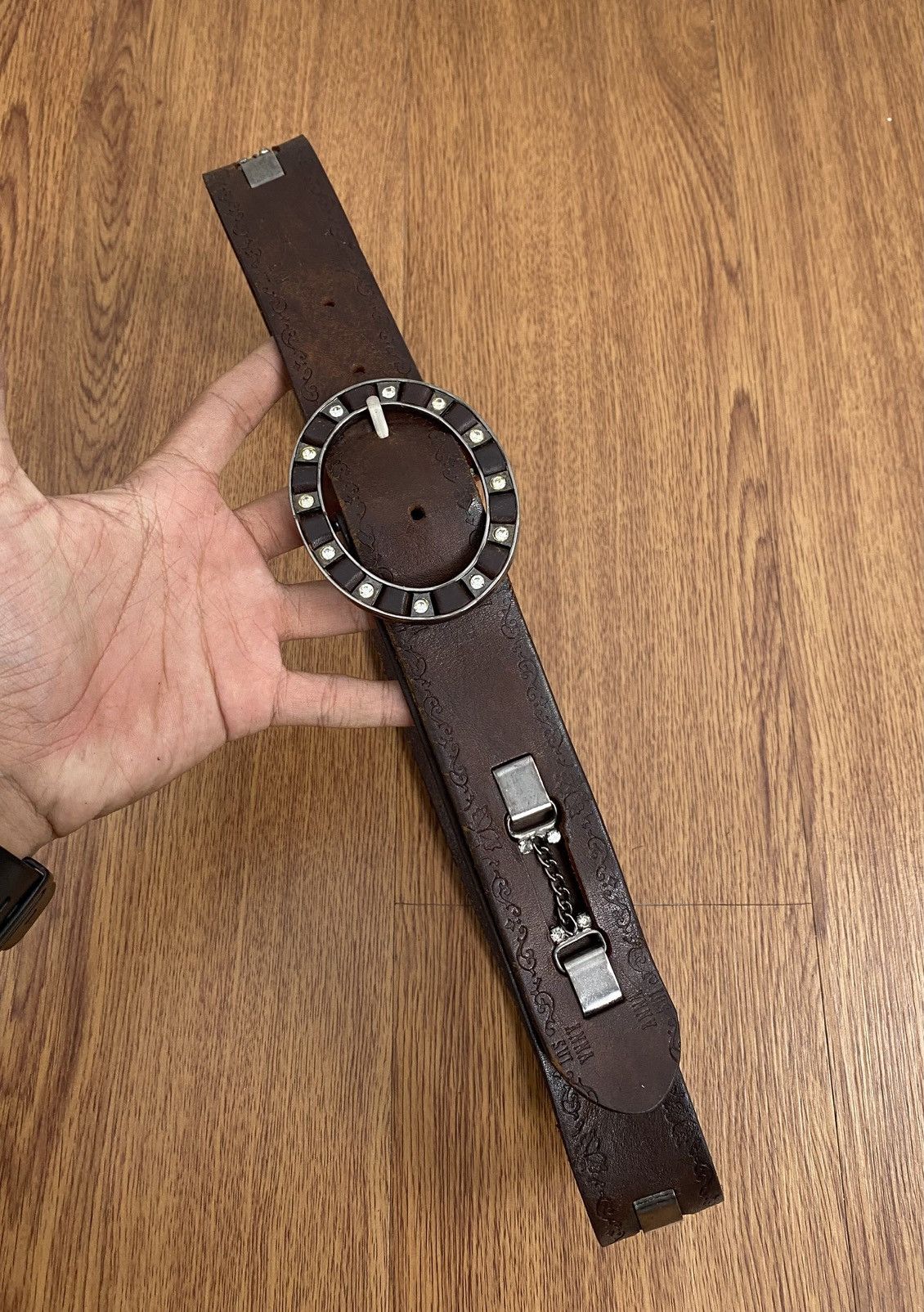 If Six Was Nine × Japanese Brand × KMRii Vintage Anna sui genuine leather belt Size ONE SIZE - 2 Thumbnail