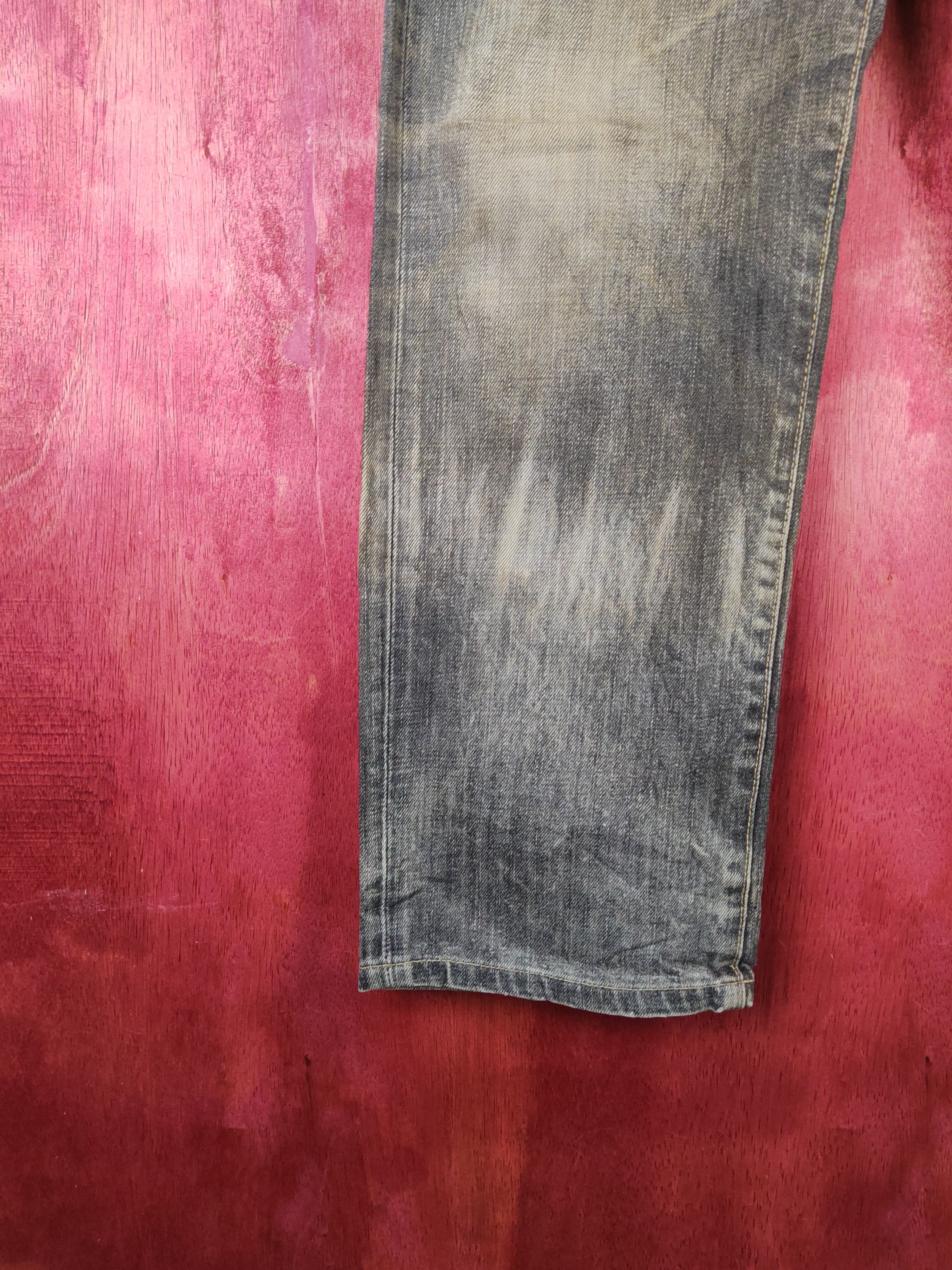 Japanese Brand DL Uniqlo Black Faded Distressed Ripped Jeans #S1627 Size US 31 - 4 Thumbnail