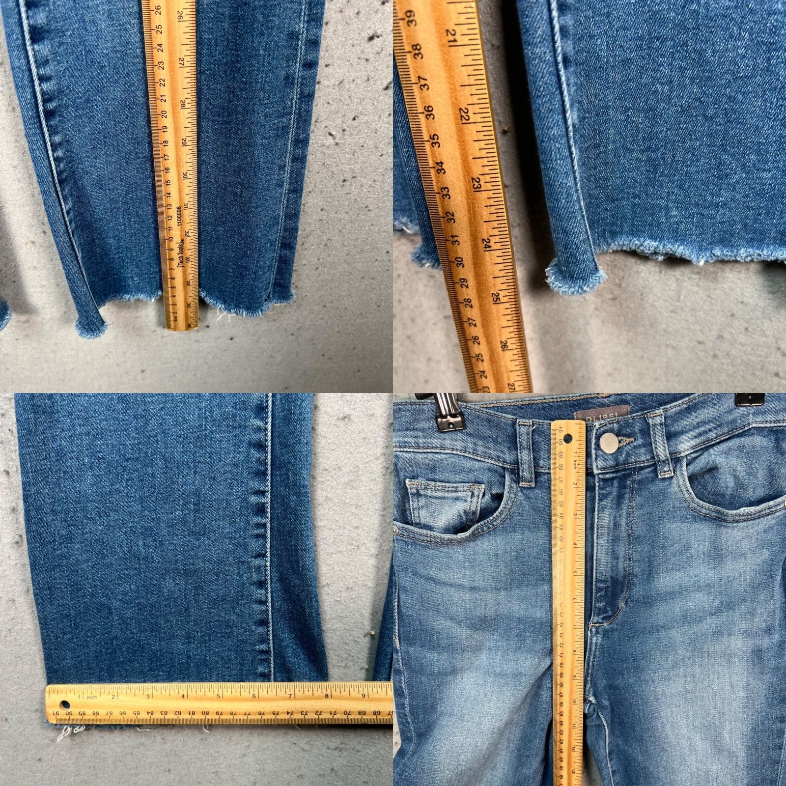 DL1961 DL1961 Bridget High Rise Instasculpt Crop Denim Blue Jeans Womens Size 26 Size 26" / US 2 / IT 38 - 8 Thumbnail