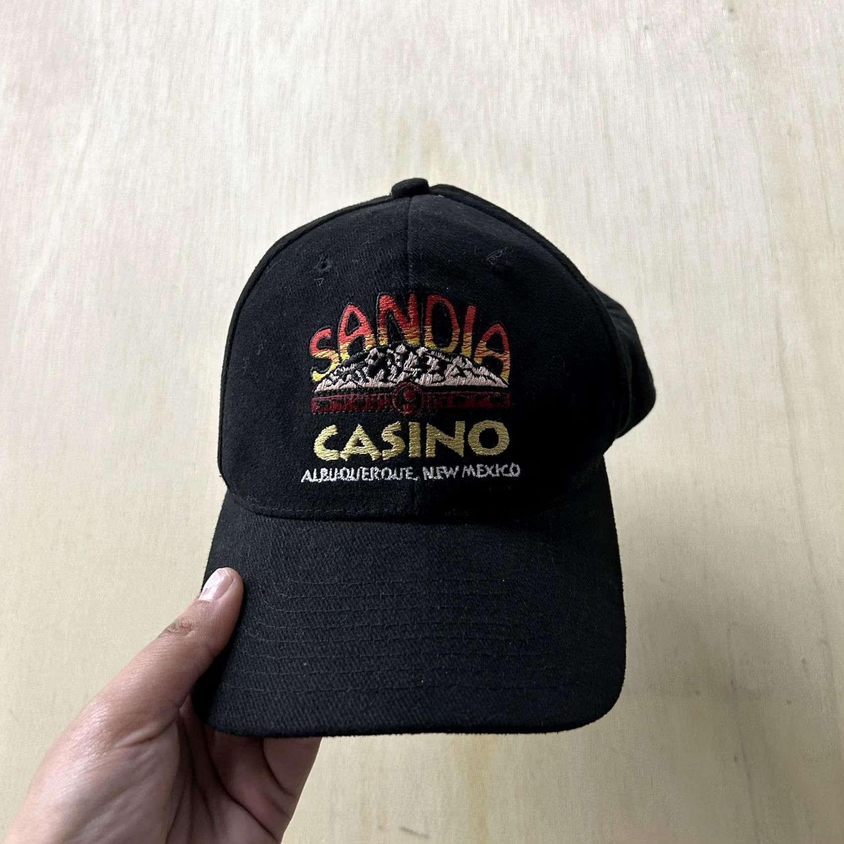 Vintage Sandia Casino Hat Cap Snap Back Mens One Size Black Albuquerque New Mexico X2K Y2K Sandia Casino Black Hat Cap Mens One Size Snapback Albuquerque NM Size ONE SIZE - 2 Thumbnail