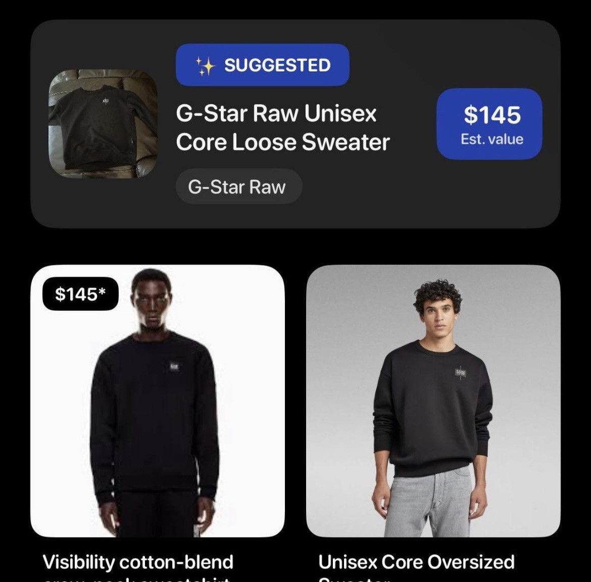 G-Star Super cool G-Star sweater with insane minimal back hit Size US L / EU 52-54 / 3 - 6 Thumbnail