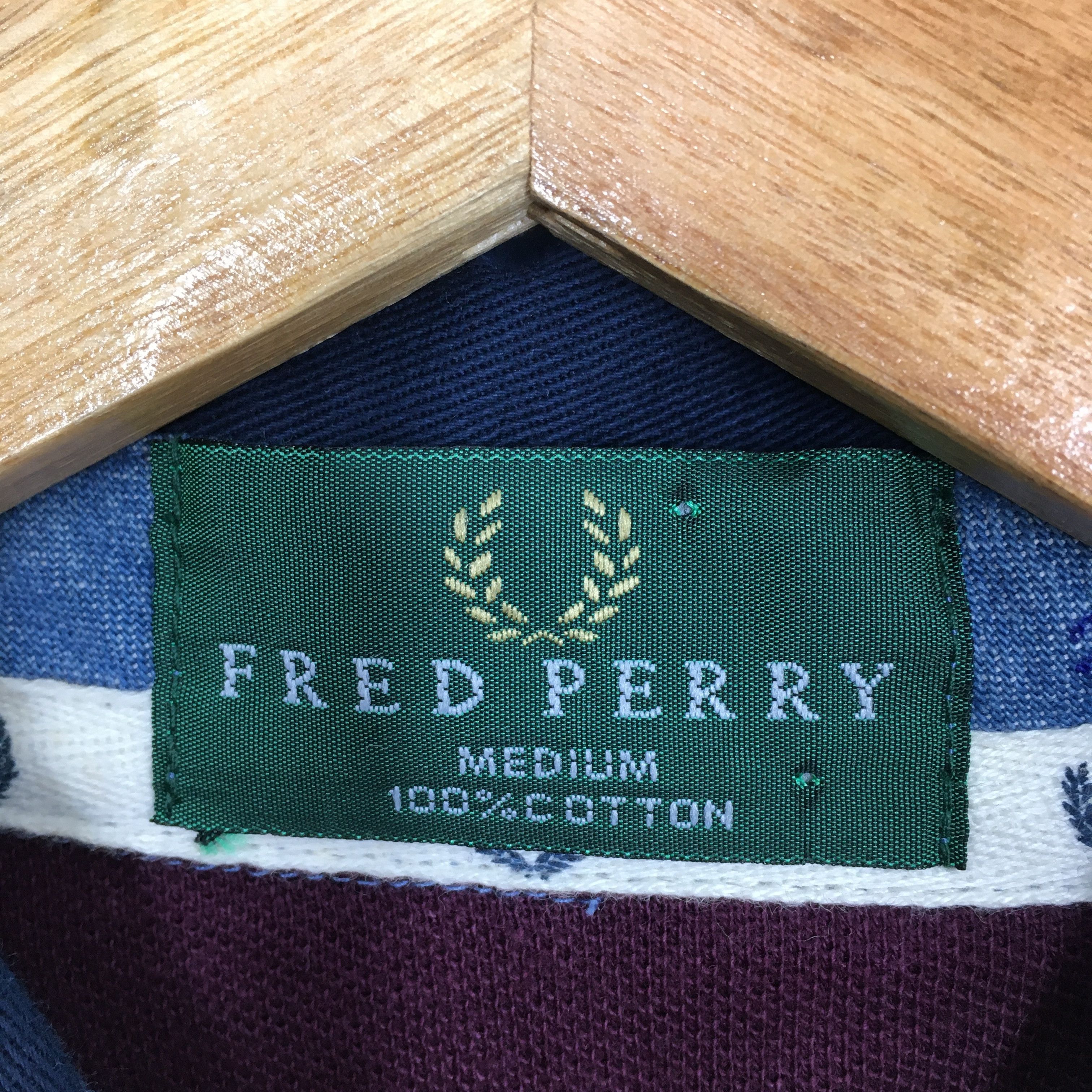 Fred Perry × Vintage Vintage Fred Perry Stripes Polos Shirt Casual Medium Size US M / EU 48-50 / 2 - 6 Thumbnail