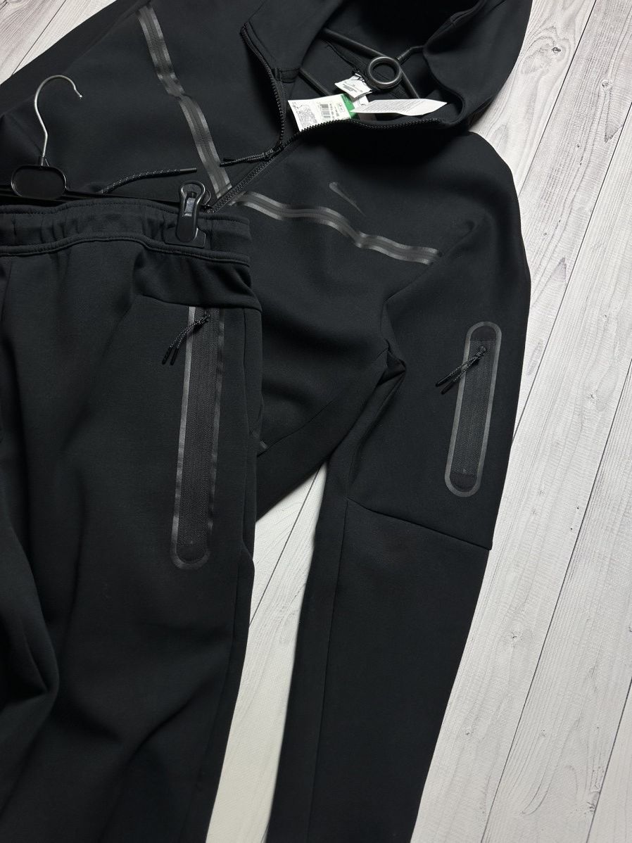 Nike × Vintage Nike tech fleece tracksuit drill black size XL Size US XL / EU 56 / 4 - 5 Thumbnail