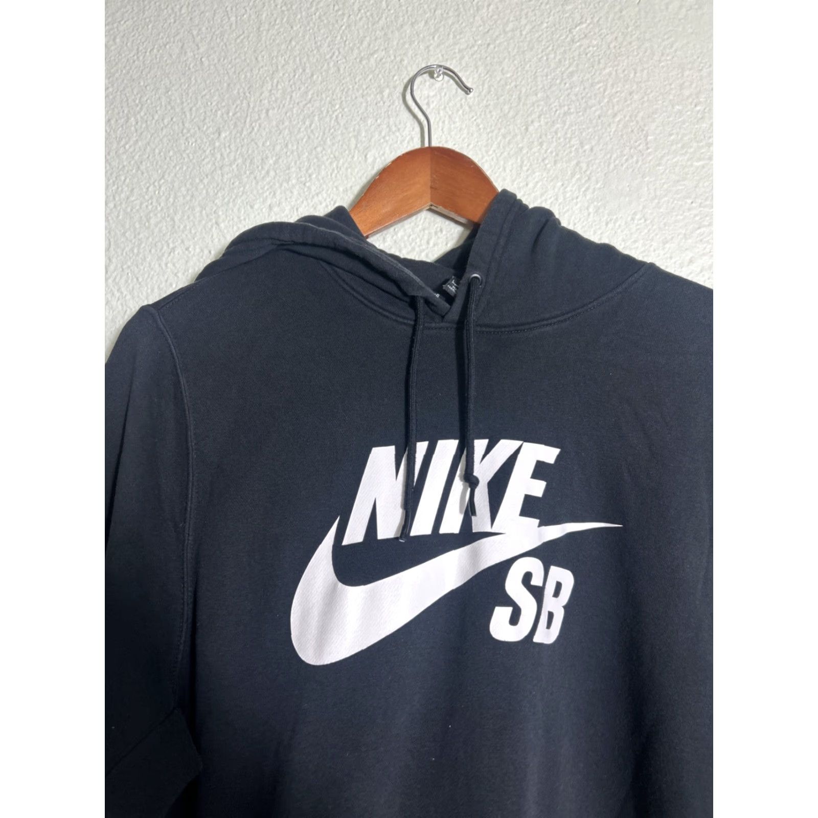 Nike Nike SB Icon Hoodie Men L Black Pullover Fleece Logo Graphic Print Cut Crew Neck Pockets Skateboarding Size US L / EU 52-54 / 3 - 6 Thumbnail