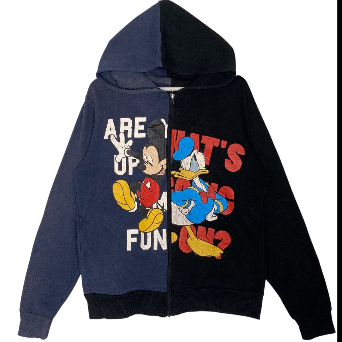Other Vintage Disney Mickey Mouse Hoodie Sweater Black/Blue Size M Size US M / EU 48-50 / 2 - 1 Thumbnail