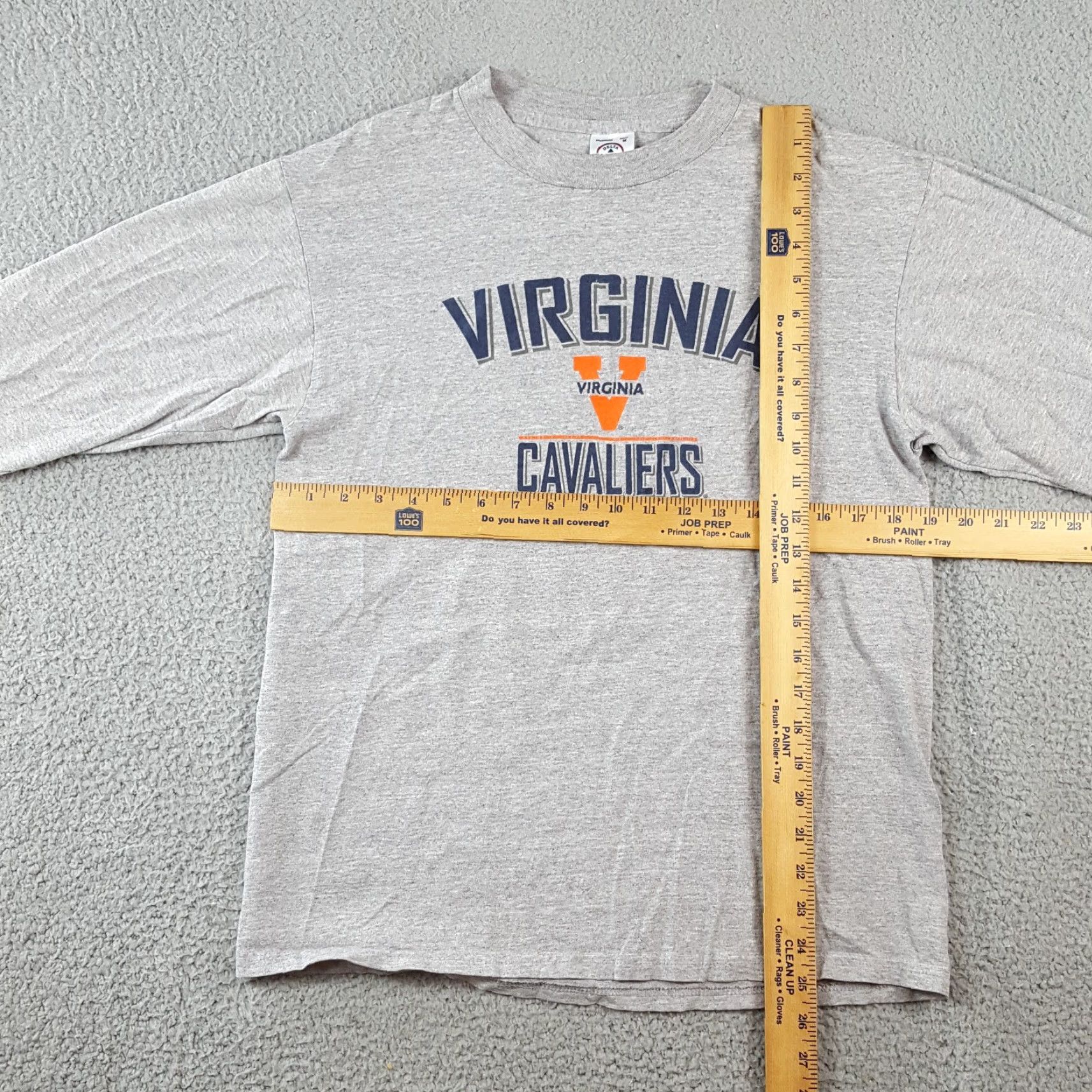 Delta Vintage Virginia Cavaliers Football Men's Size S College University Gray T Shirt Size US S / EU 44-46 / 1 - 6 Thumbnail