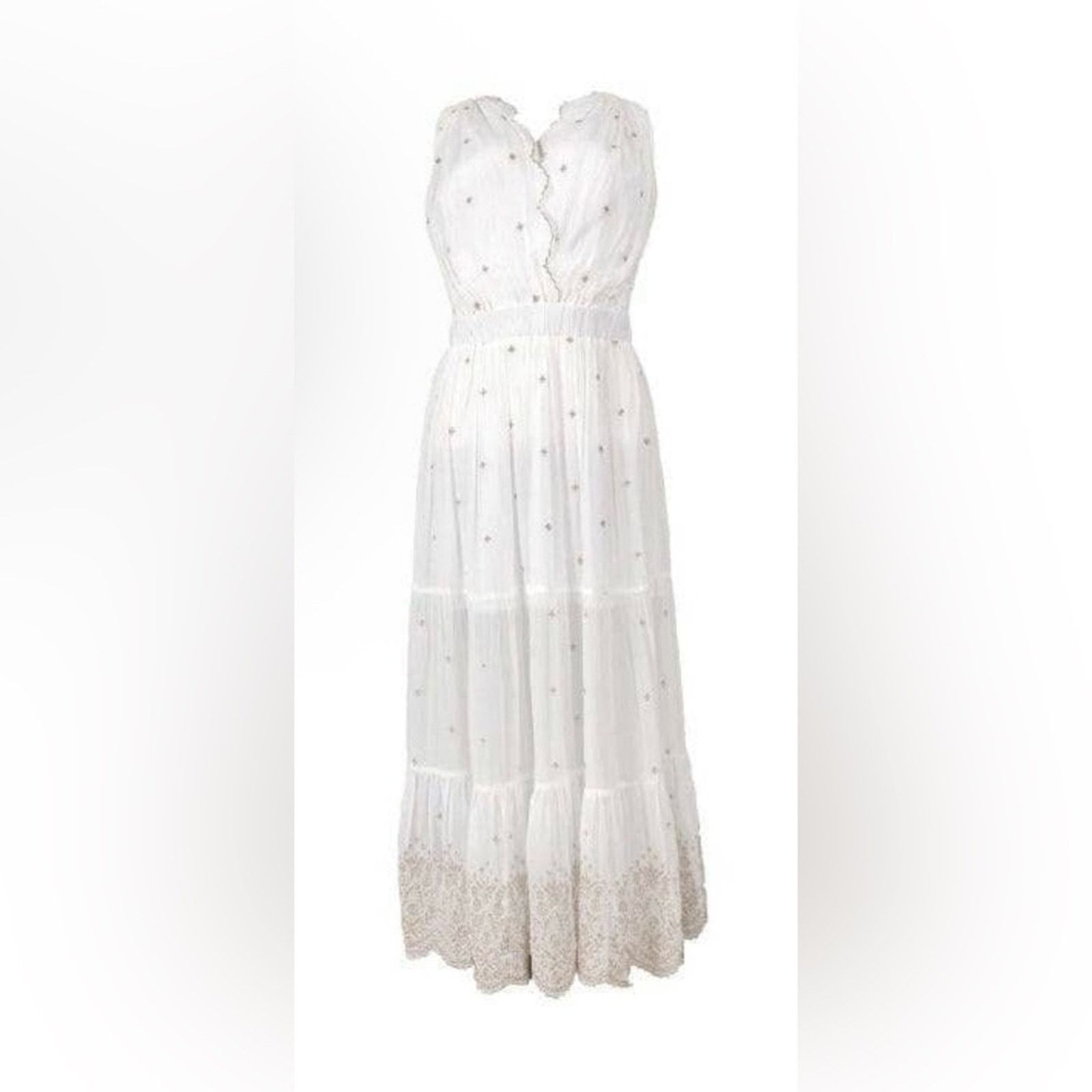 Other NWT Guadalupe $300 Johana White Halter Maxi Dress Size Small Size S / US 4 / IT 40 - 2 Thumbnail