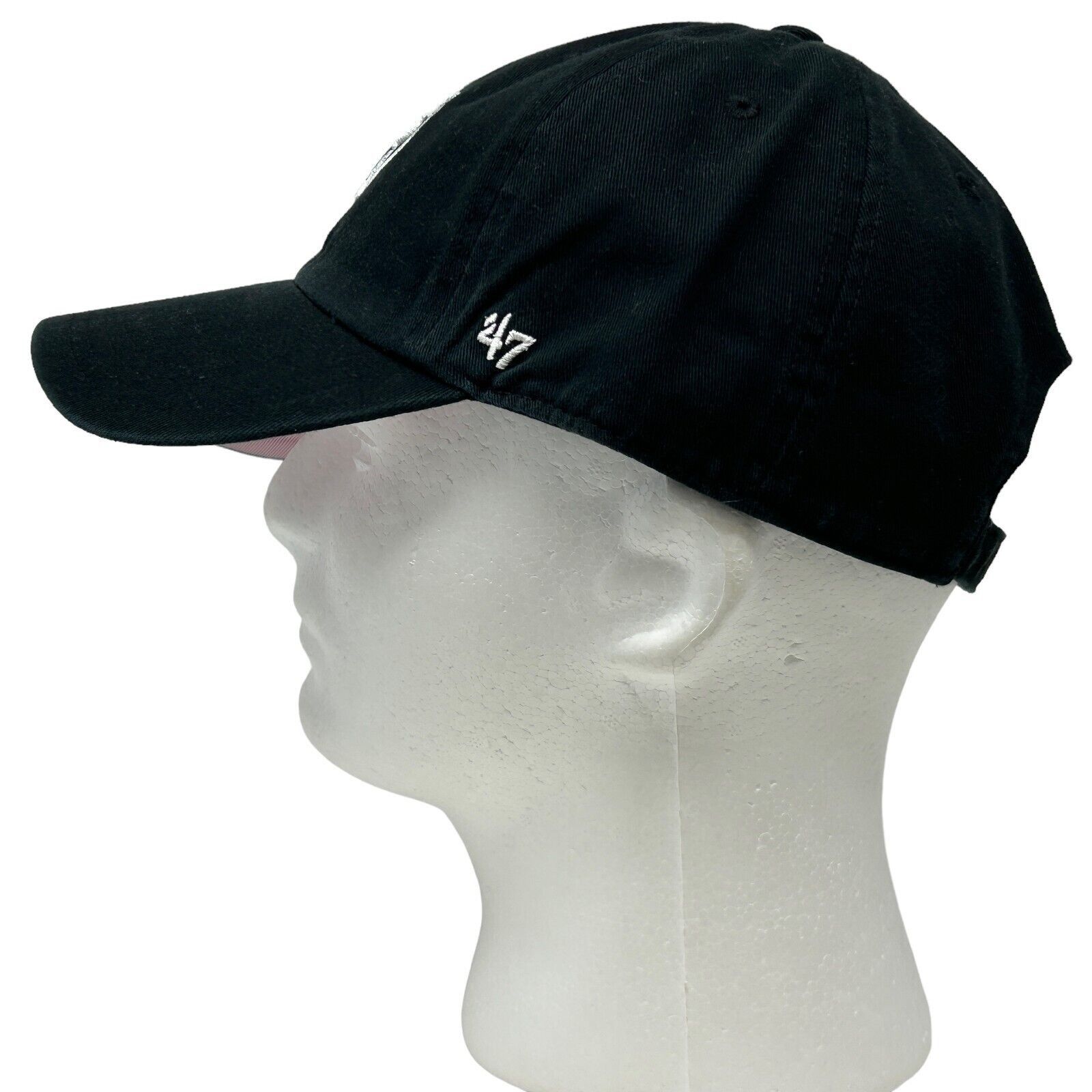 47 Las Vegas Raiders Dad Hat Baseball Cap Super Bowl XI Black Size ONE SIZE - 7 Thumbnail