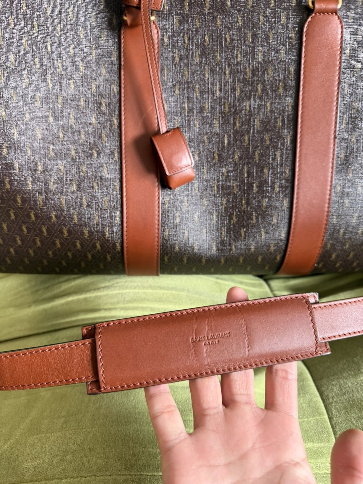 Saint Laurent Paris $2200 48H Monogram Duffle Bag Size ONE SIZE - 2 Thumbnail