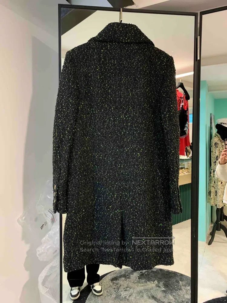 Chanel Chanel Forest Series Tibetan Blue Carved Buckle Long Coat Size XXS / US 00 / IT 34 - 2 Thumbnail