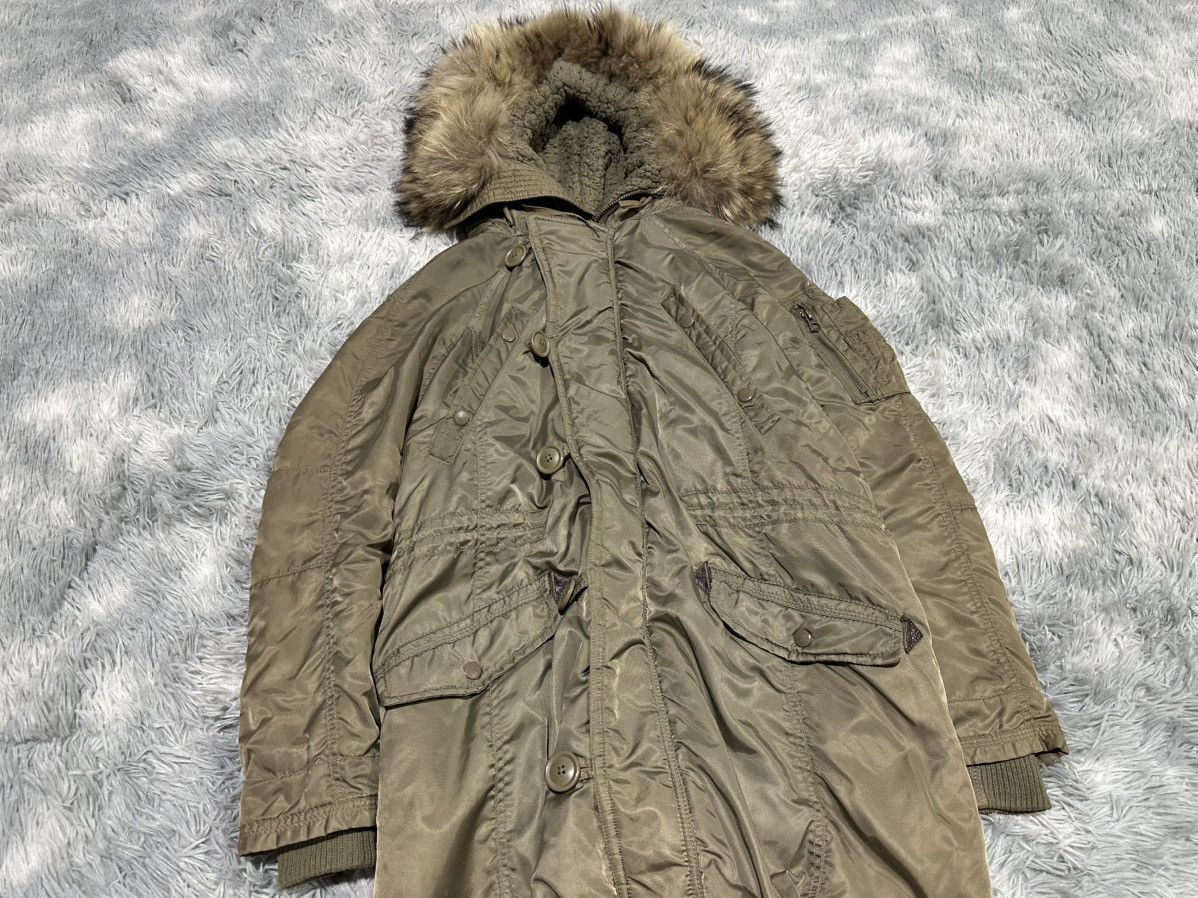 GOA 🔥Y2K Archived Goa Raccoon Fur Parka Military Jacket Vkei Size US L / EU 52-54 / 3 - 2 Thumbnail