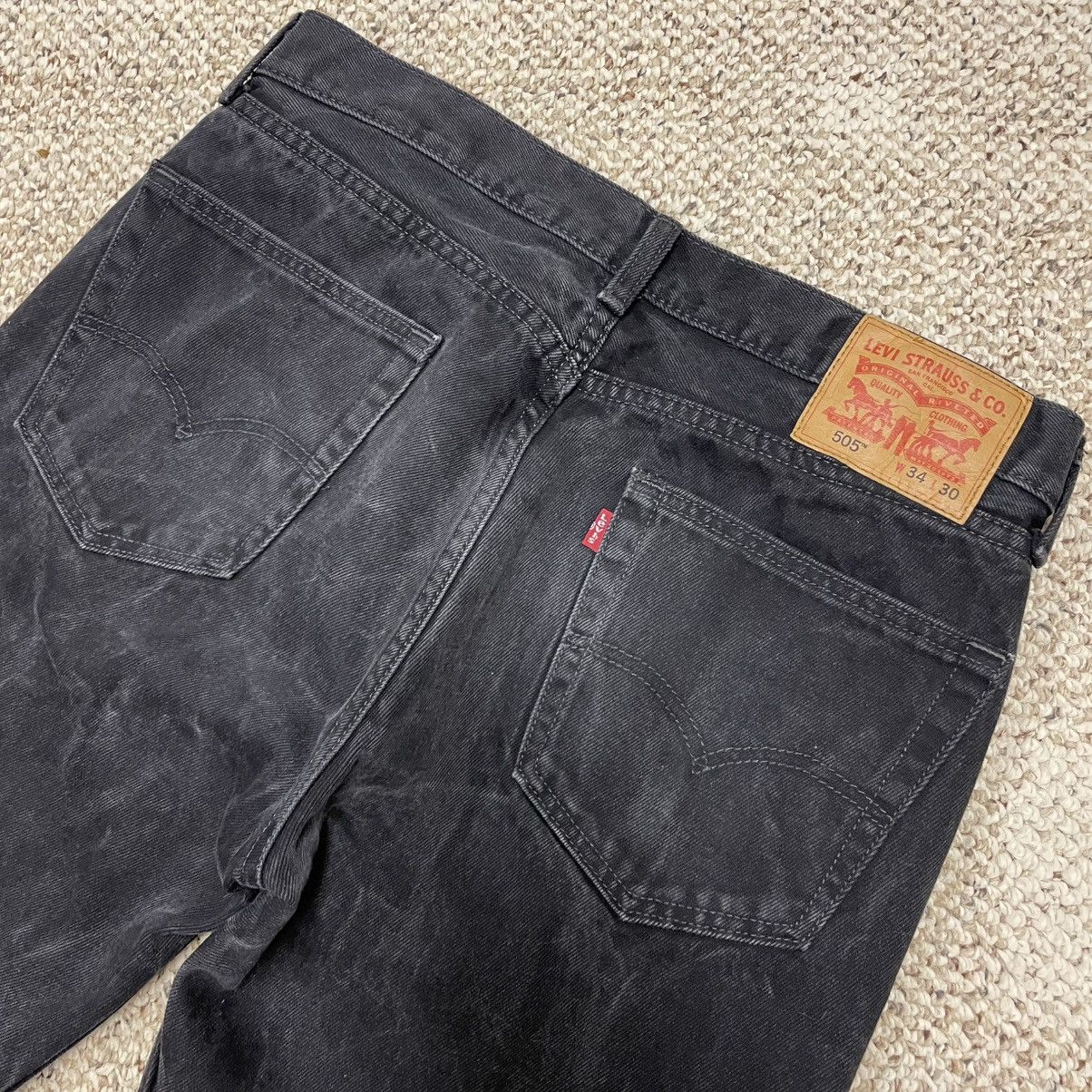 Levi's Levi’s 505 Black Acid Wash Jeans 34x30 Size US 34 / EU 50 - 6 Thumbnail