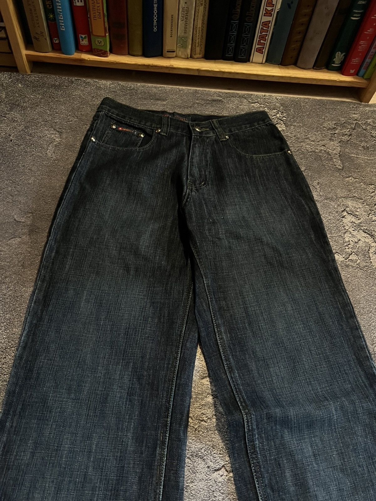 Vintage RARE Vintage Balenciaga Style Baggy Y2K Jean - Archive Avan Size US 31 - 4 Thumbnail