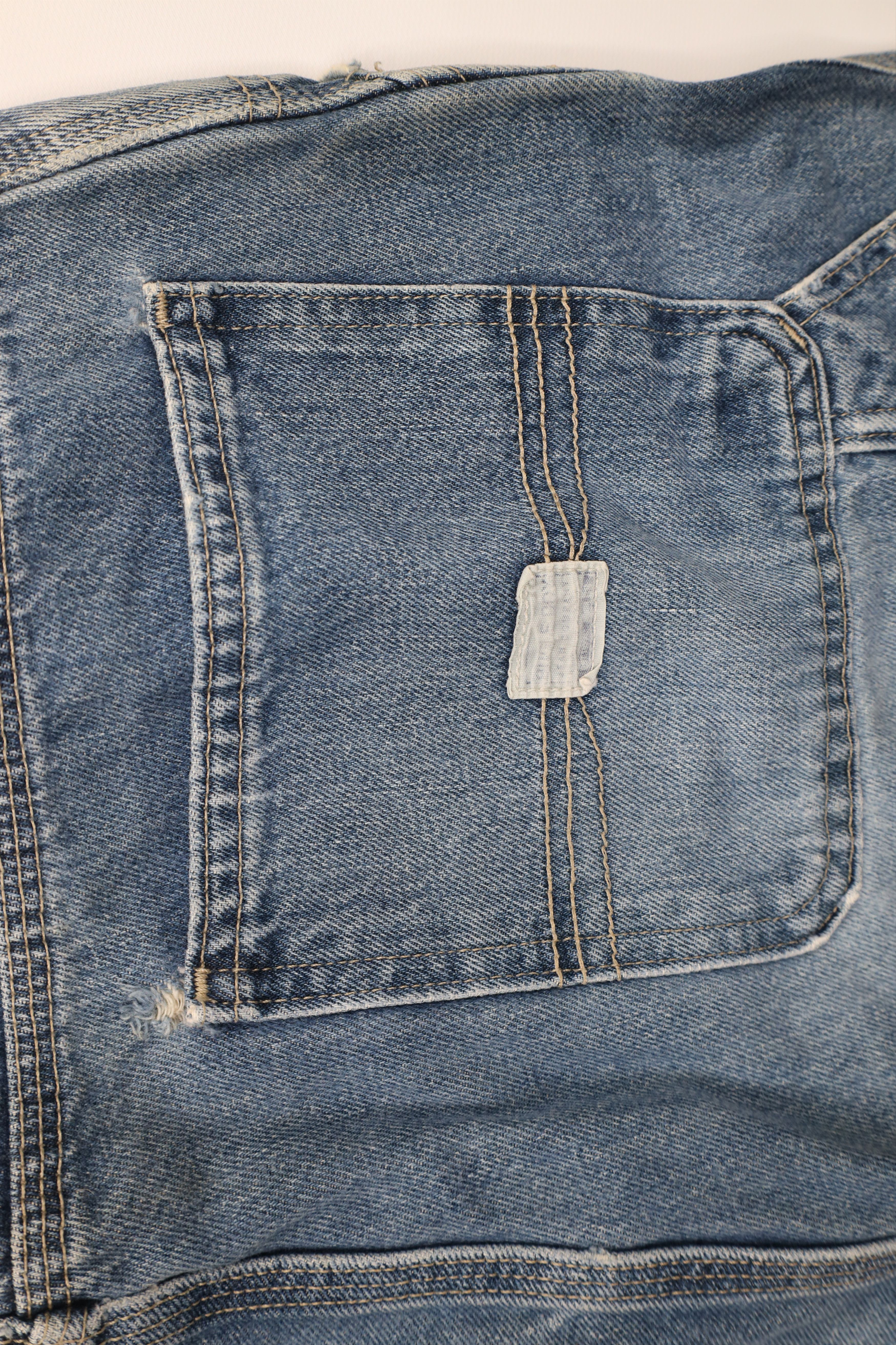 Vintage Vintage 90s Streetwear Wide Leg Carpenter Denim Jeans Blue Size US 34 / EU 50 - 13 Thumbnail