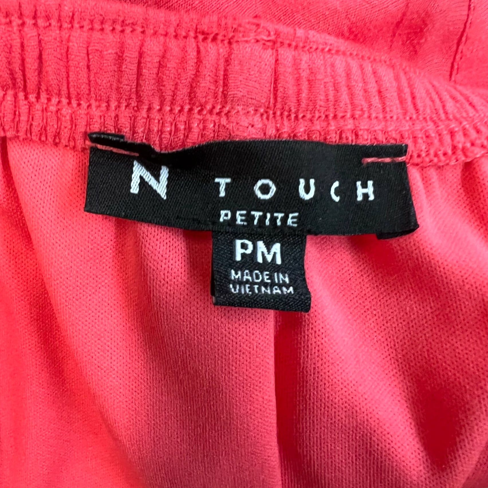 Vintage N Touch Pink Pleated Front Elastic Waist Pull On Flared Skirt Womens PM Size Petite Knee Length Casual Skirt Size 32" / US 10 / IT 46 - 7 Thumbnail