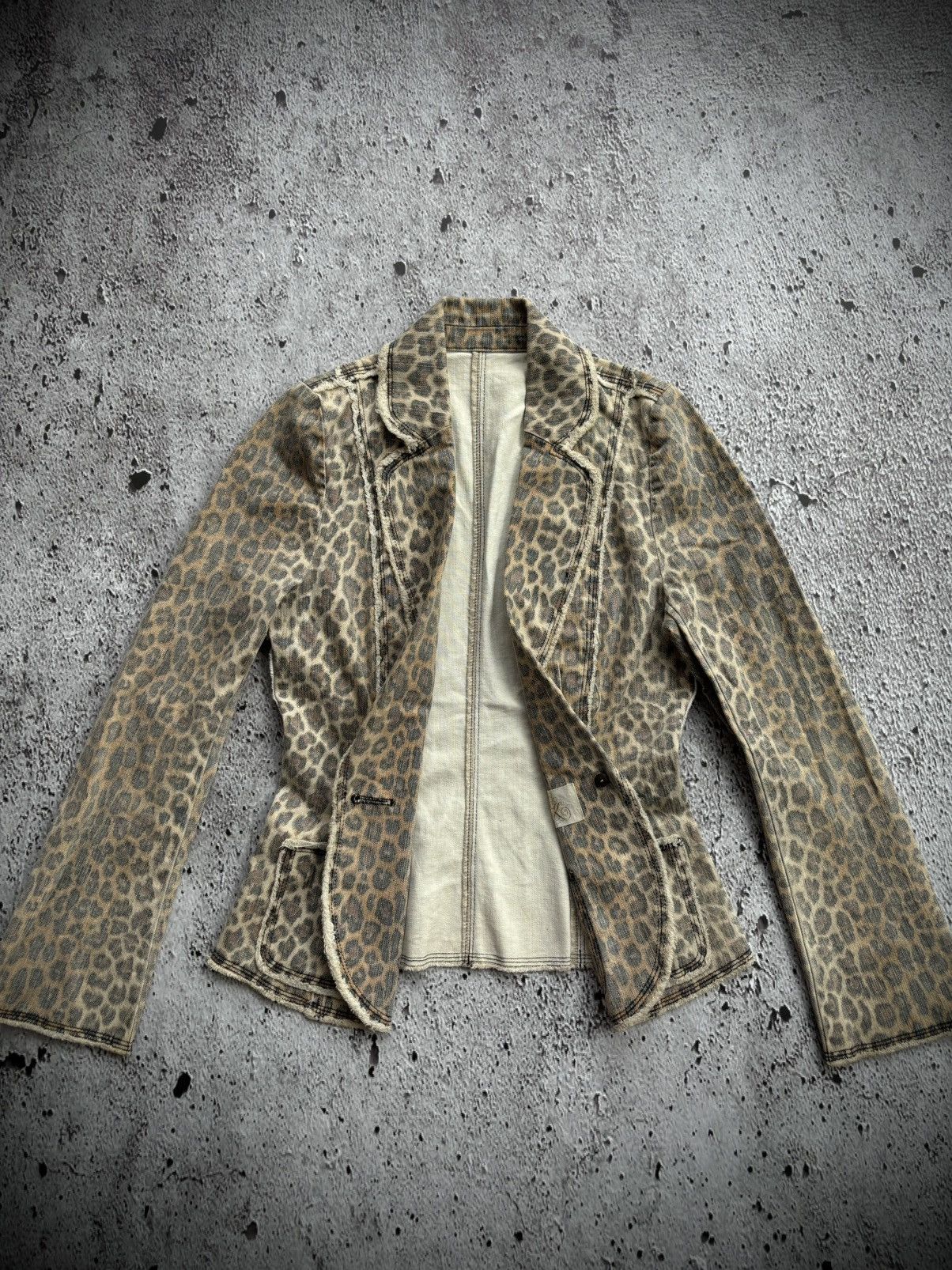 Tornado Mart Vintage Leopard Women's Blazer Size S / US 4 / IT 40 - 2 Thumbnail