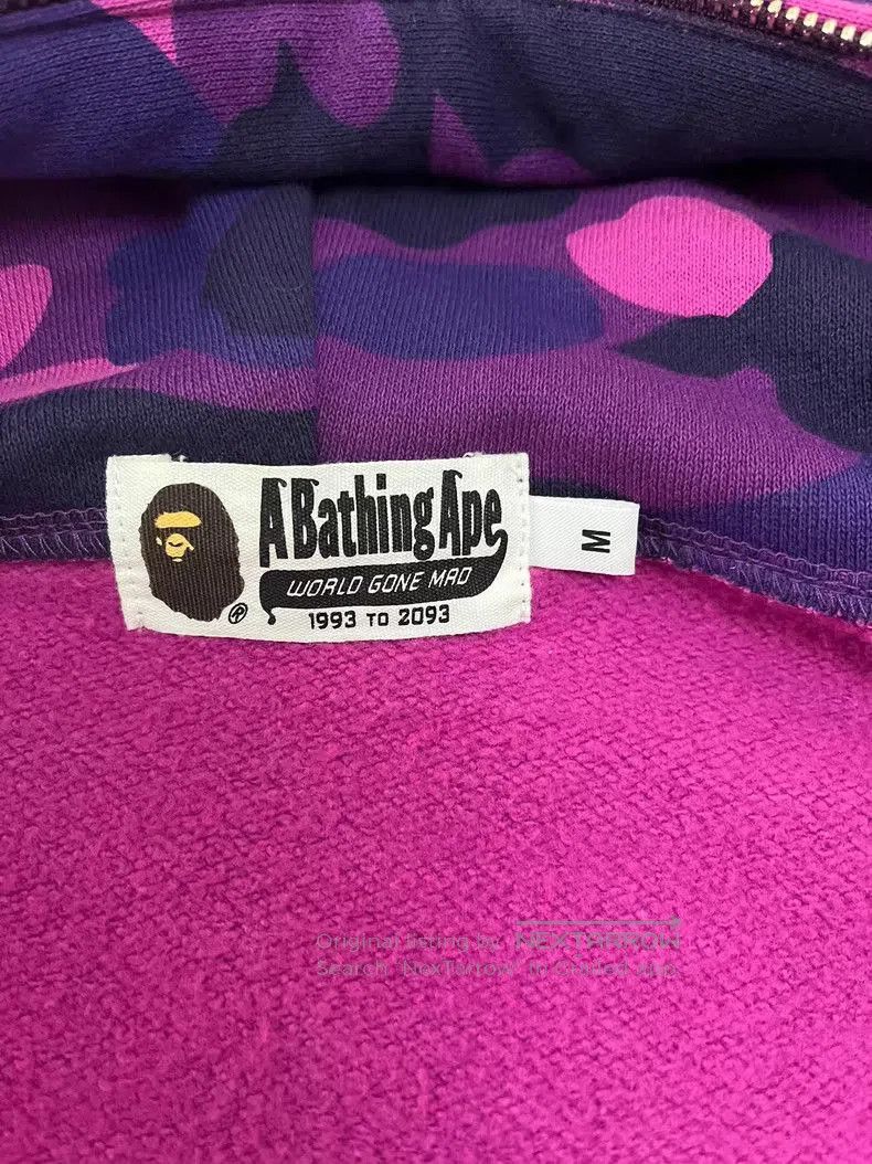 Bape Purple Camouflage BAPE Zip-up Hoodie. Size US M / EU 48-50 / 2 - 6 Thumbnail
