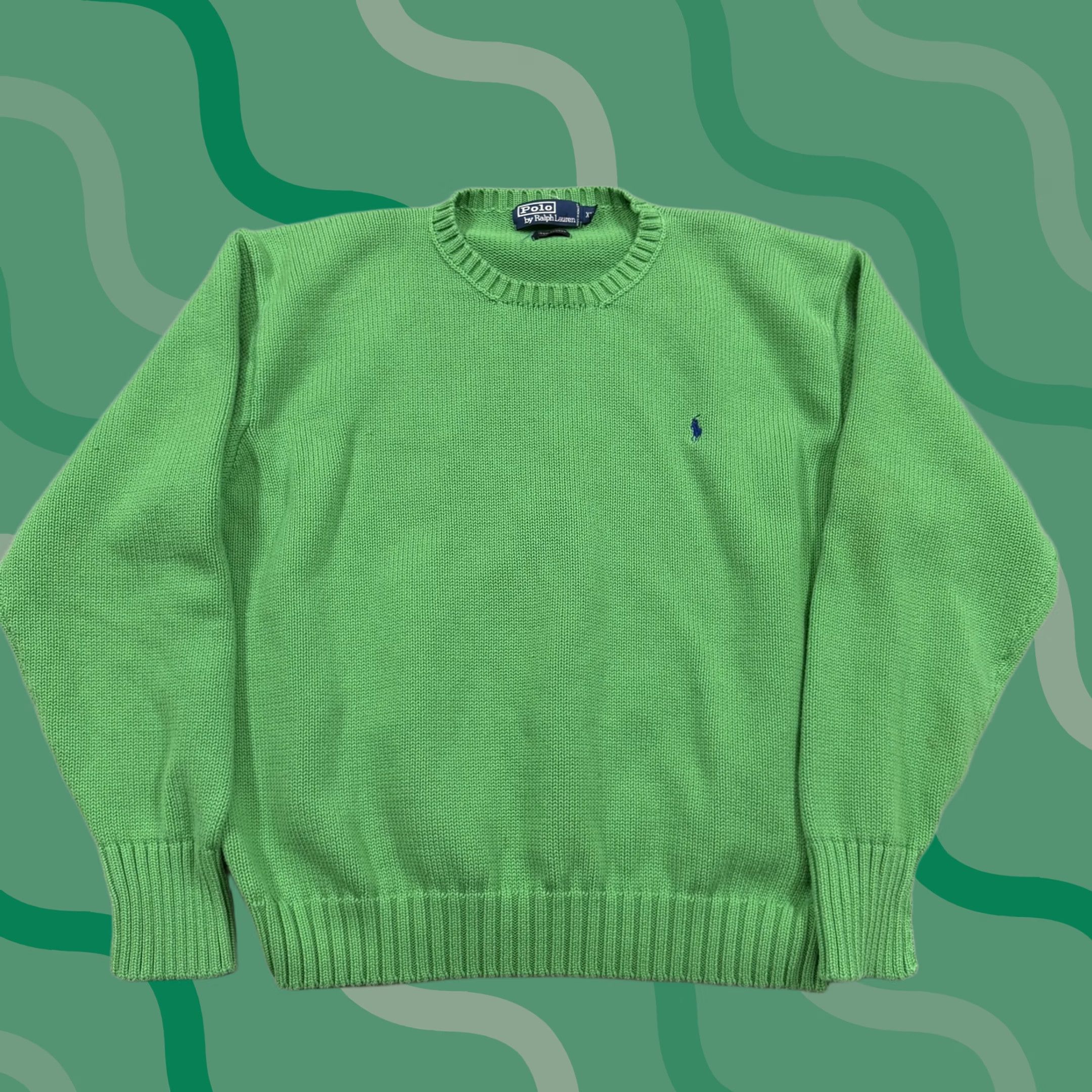 Polo Ralph Lauren Polo Ralph Lauren Sweater Mens 2XL Green Crewneck Knit Pullover Logo Pony Shirt Band Casual Mens Size US XXL / EU 58 / 5 - 1 Thumbnail