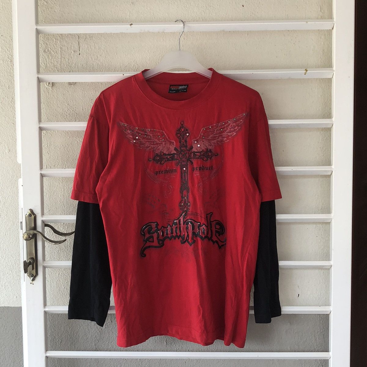 Affliction Y2k Southpole long sleeve double layer cross logo Size US M / EU 48-50 / 2 - 3 Thumbnail