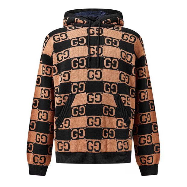 image of Gucci O1G2R1Mq0424 Hoodie In Beige & Blue in Beige/Blue, Men's (Size Medium)