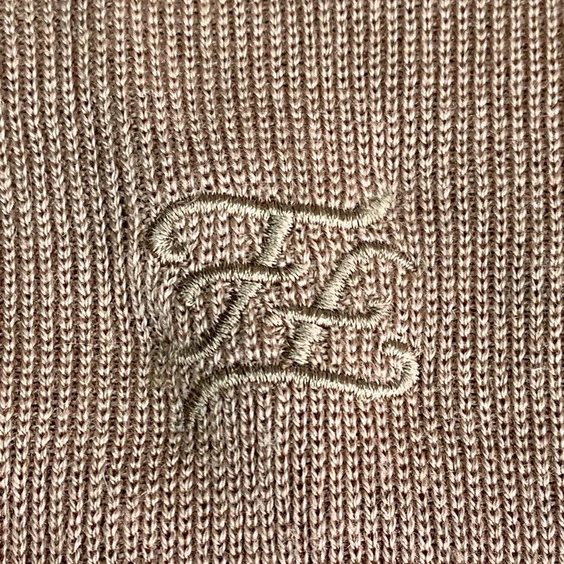 Fendi FENDI Brown Logo Embroidered Wool Crew Neck Short Sleeve K Size XS / US 0-2 / IT 36-38 - 5 Thumbnail