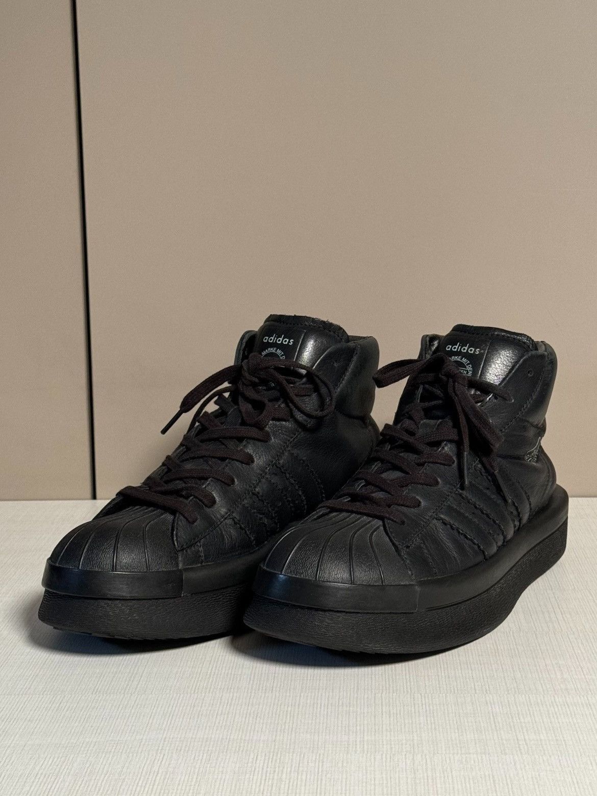 Rick Owens x Adidas shell front Hi-top Sneaker-2505