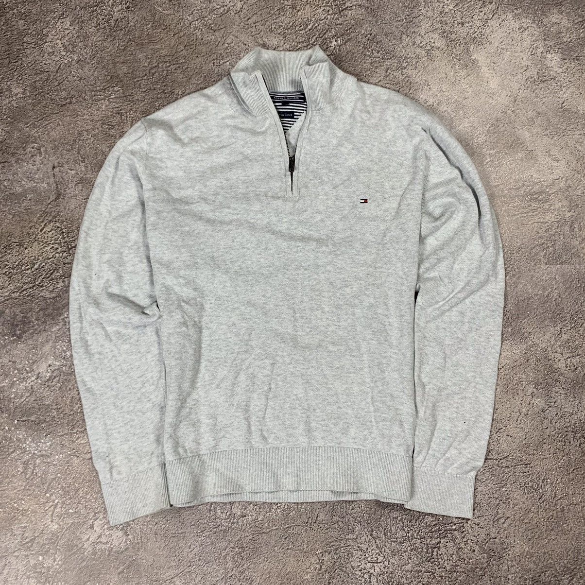 Vintage Vintage Tommy Hilfiger 1/4 Zip Sweater Preppy Normcore XL Size US XL / EU 56 / 4 - 1 Thumbnail