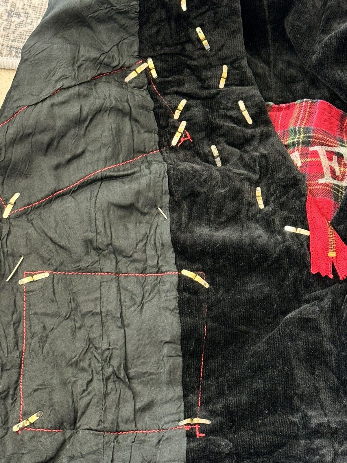 Vintage Sex Pot Revenge Punk Chains Pins Riot Poem Blazer Jacket Size US M / EU 48-50 / 2 - 7 Thumbnail