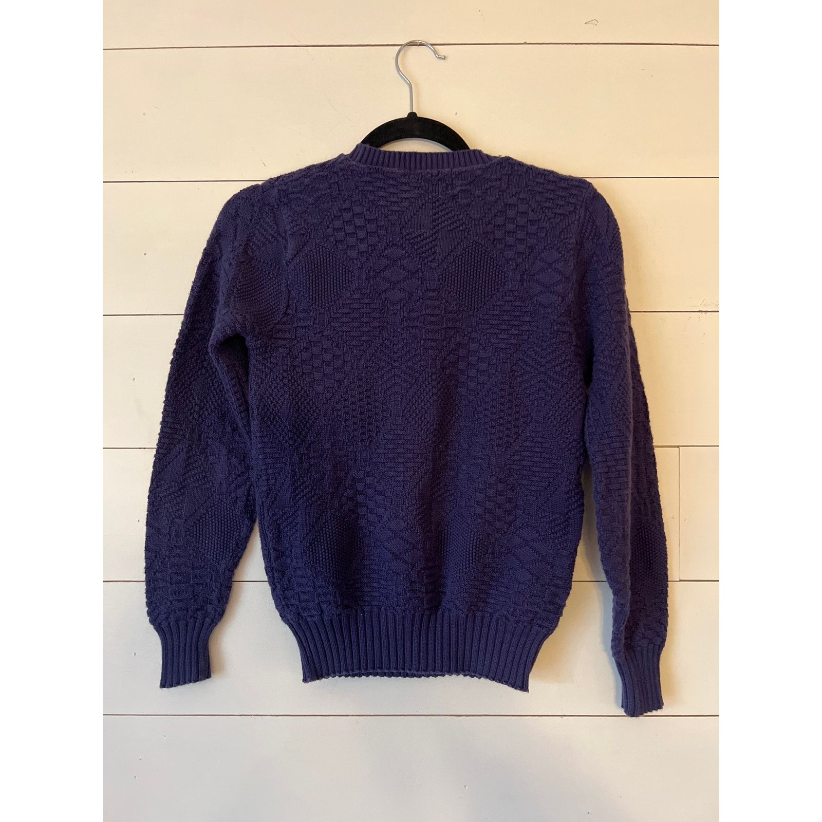 Izod Vintage 70's Purple knit Sweater Izod Lacoste for her Size XS / US 0-2 / IT 36-38 - 6 Thumbnail