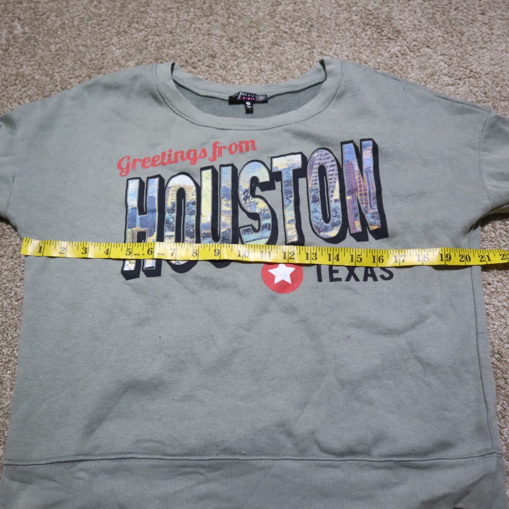 Vintage Houston Texas Gray Sweater Long Sleeve Cropped Adult Women's Size M Medium Size M / US 6-8 / IT 42-44 - 4 Thumbnail
