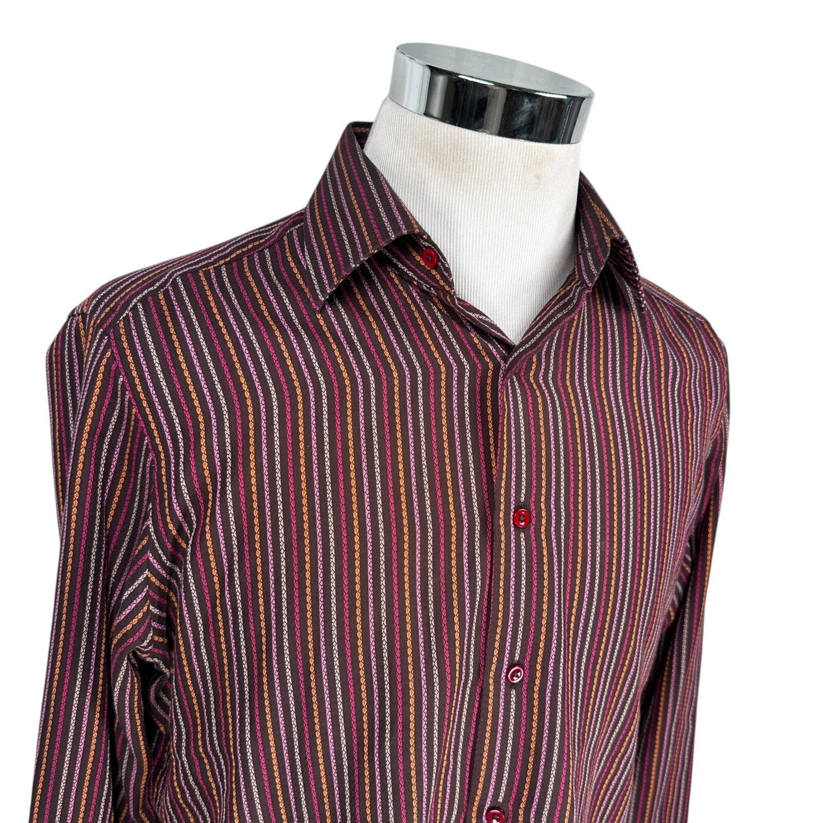 Other A BASILE Dress Shirt Mens 16 Multicolor Long Sleeve Size US L / EU 52-54 / 3 - 2 Thumbnail