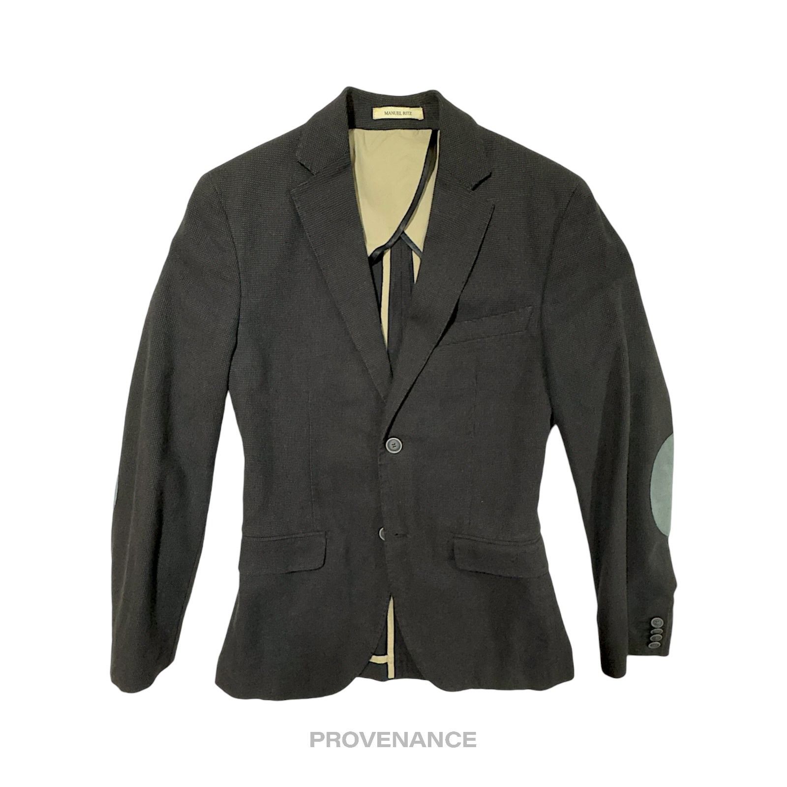 Manuel Ritz 🔴 Manuel Ritz Blazer Jacket Coat - Navy Blue Twill 38 48 R Size US M / EU 48-50 / 2 - 3 Thumbnail