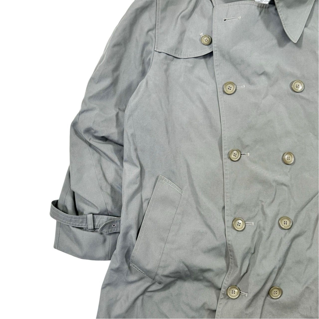 Vintage Vintage 90s London Fog Grey Button Up Trenchcoat Size US S / EU 44-46 / 1 - 4 Thumbnail