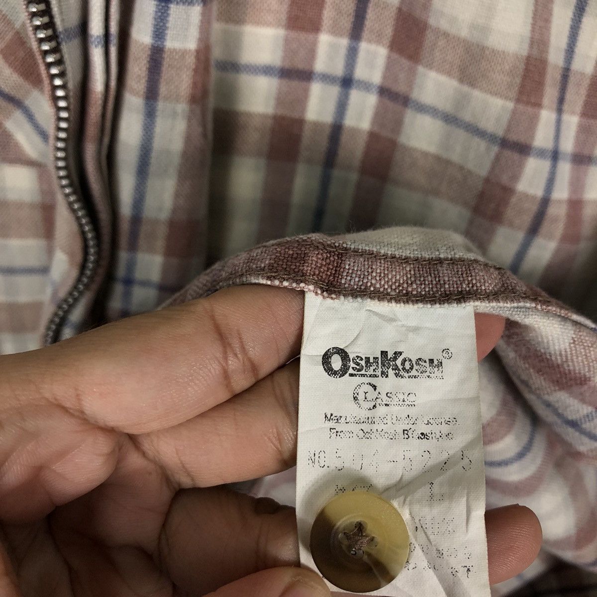 Oshkosh 🔥90’s Vintage Work Chore Jacket Oshkosh Tartan Design Size US L / EU 52-54 / 3 - 14 Thumbnail