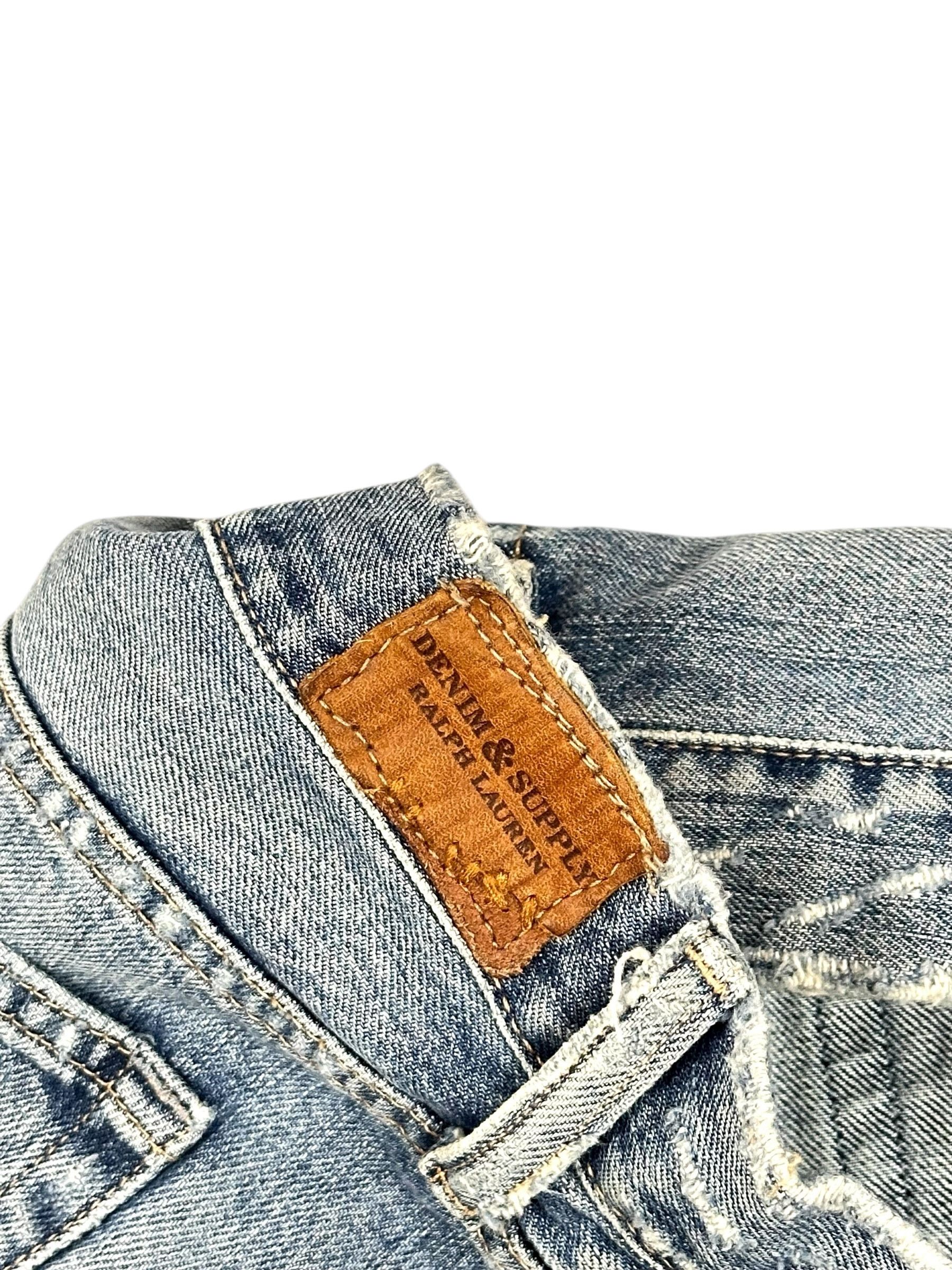 Polo Ralph Lauren Polo Fabric Destroyed Distressed Denim Jeans Size 30" / US 8 / IT 44 - 6 Thumbnail