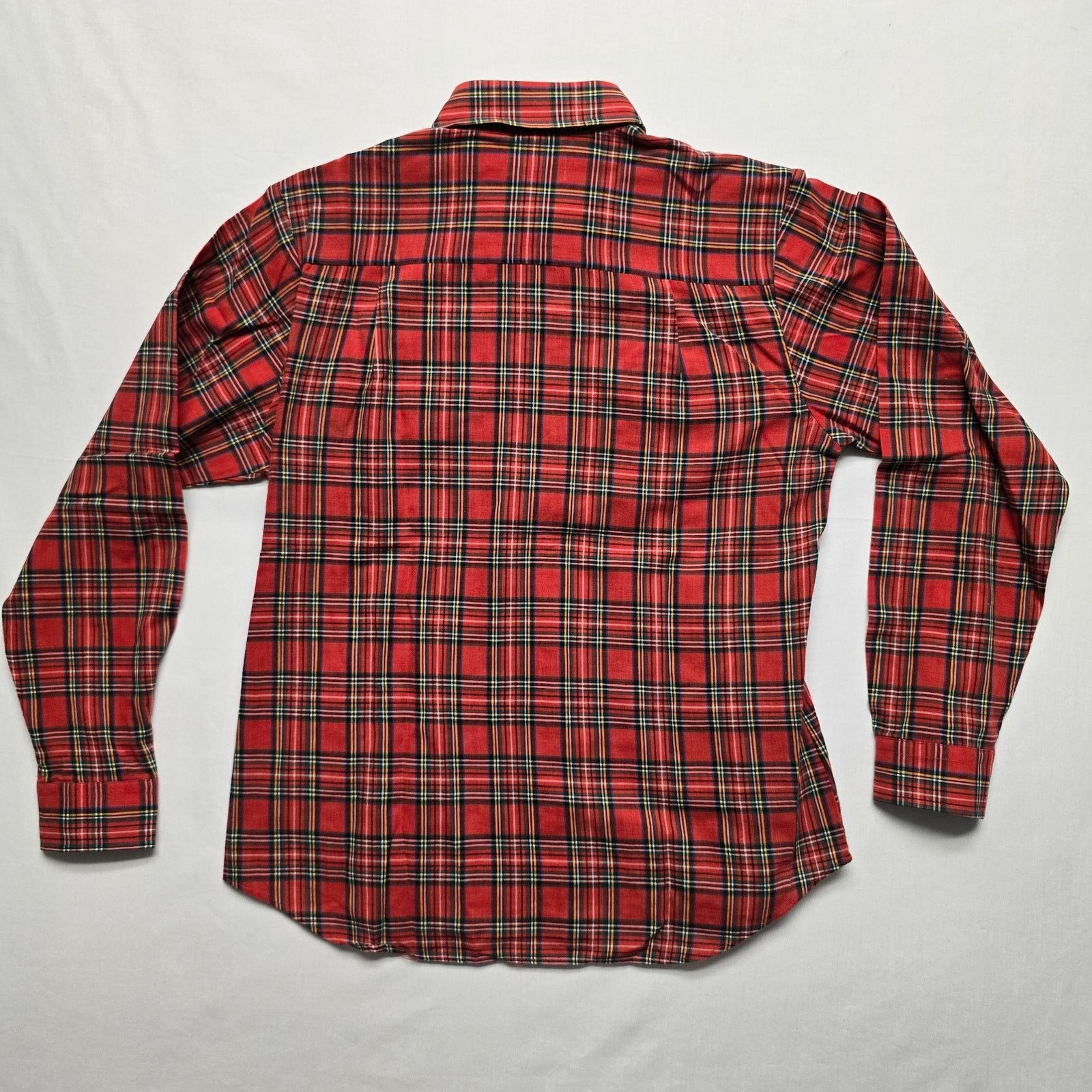 Vintage Vintage Amy Barr 12 Red Plaid Long Sleeve Button Blouse Size XL / US 12-14 / IT 48-50 - 5 Thumbnail