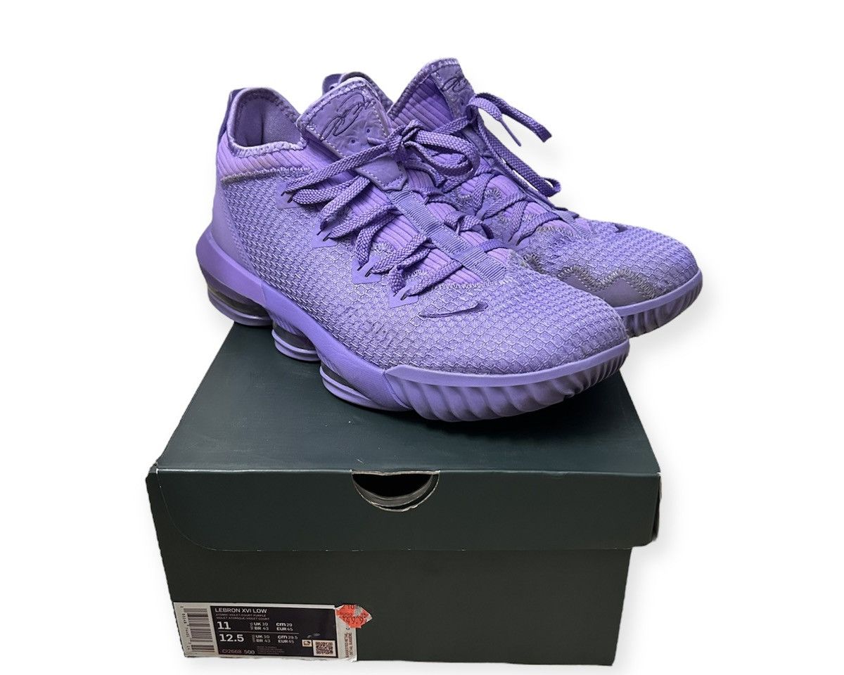 NBA NIKE LEBRON 16 XVI ATOMIC PURPLE Size US 11 / EU 44 - 2 Thumbnail