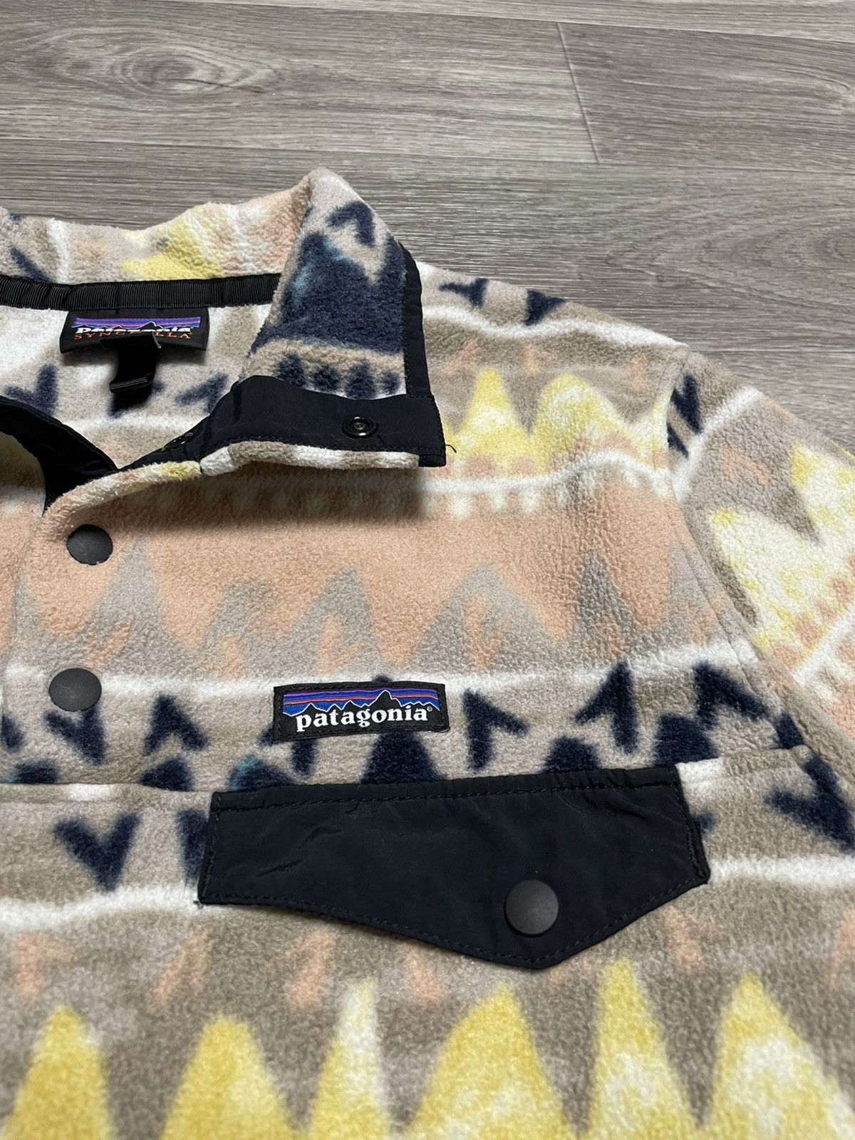 Patagonia Vintage Patagonia Synchilla Aztec Fleece Snap T Pullover Size US S / EU 44-46 / 1 - 6 Thumbnail